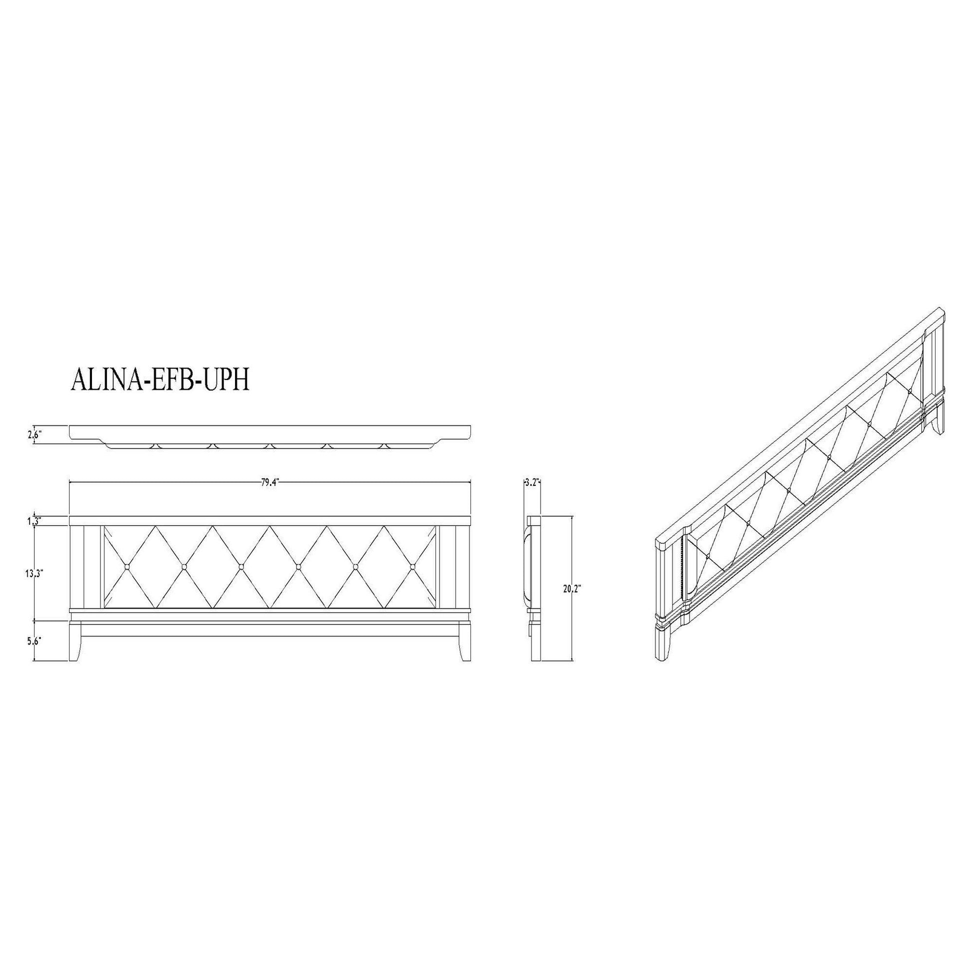 Adalid - Contemporary Bed With LED Lights - Best Buy Furniture