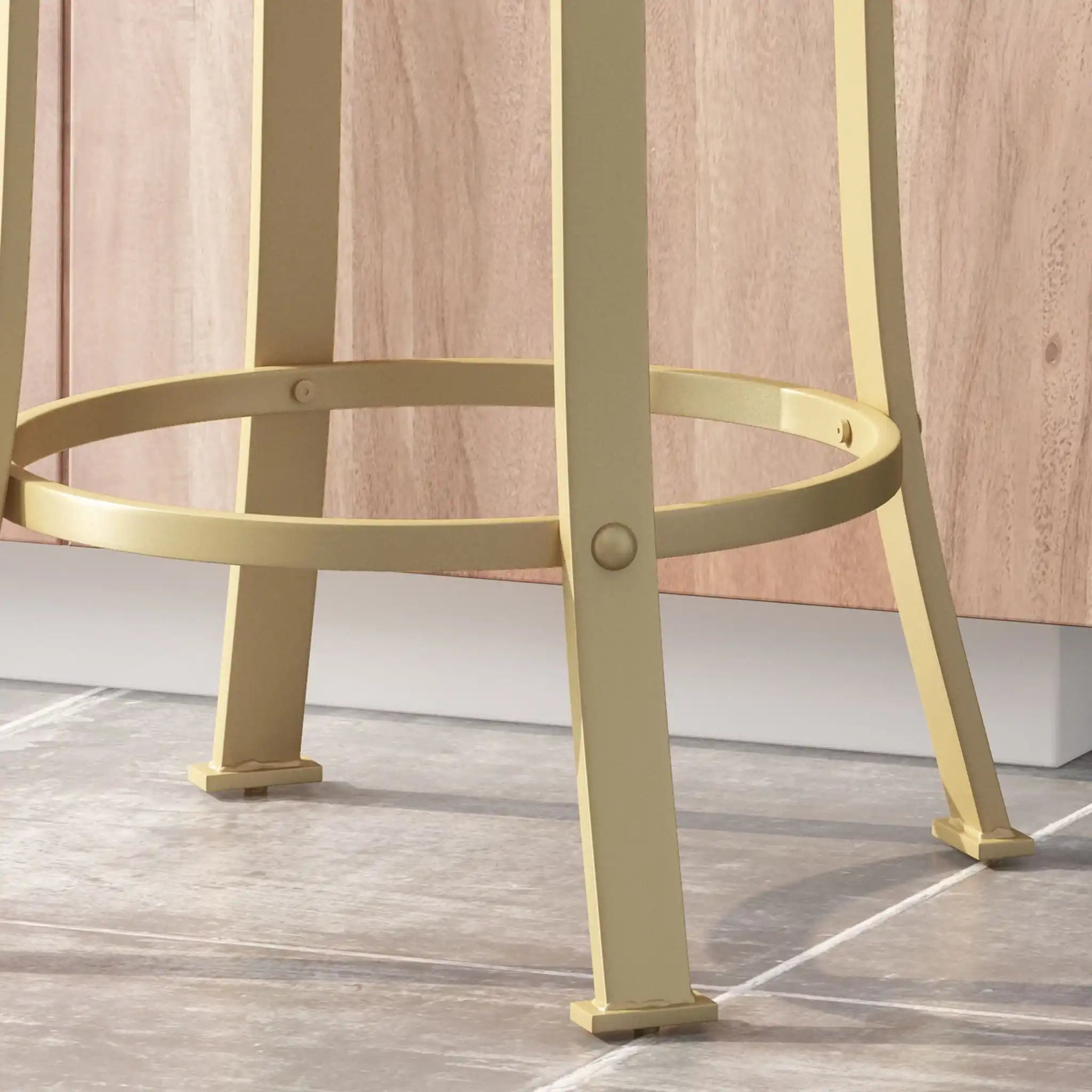 Modern Industrial Counter Stool Set With Swivel Function