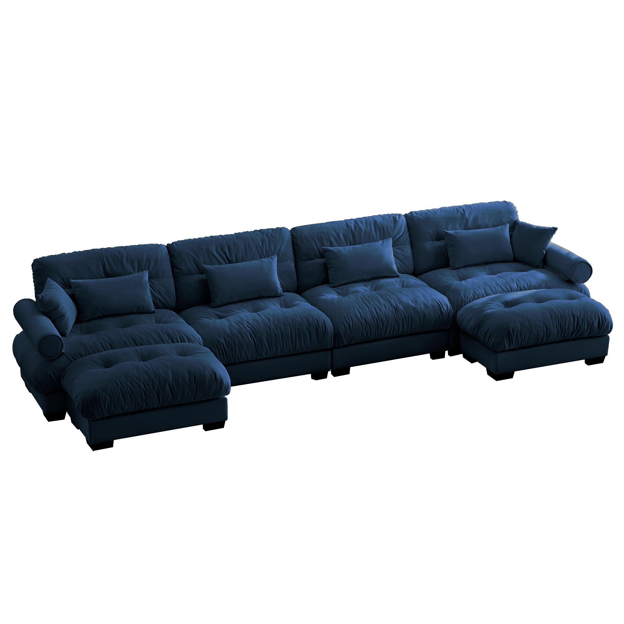 Super Comfort Oversized Modular Sectional Sofa With Movable Ottoman - Best Buy Furniture