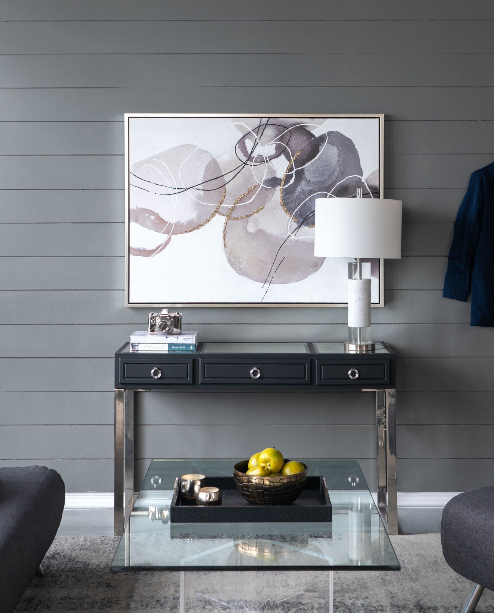 Large Modern Oil Painting Hand Painted Abstract Watercolor Texture - Multicolor