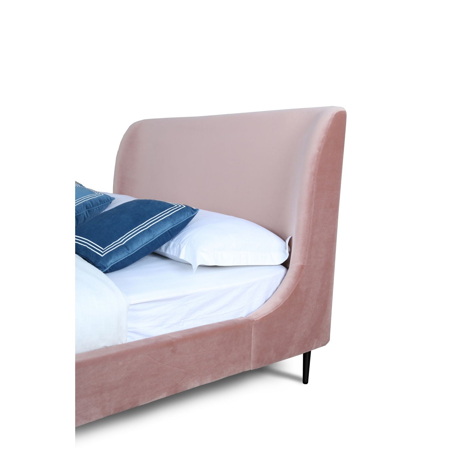 Heather - Modern Upholstered Velvet Bed