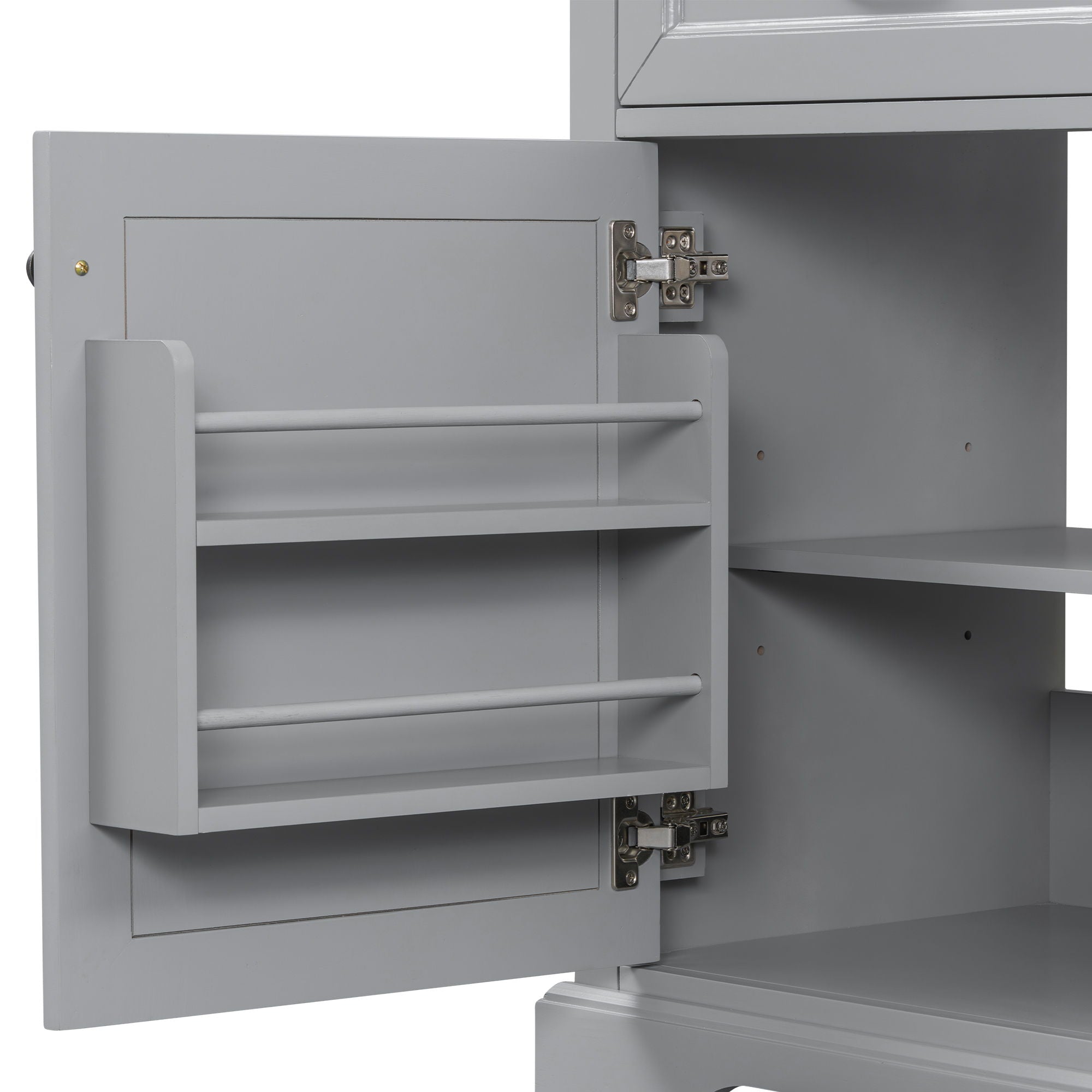 36" Bathroom Vanity With Sink, 2 Tip Out Drawers, Soft Close Hinges