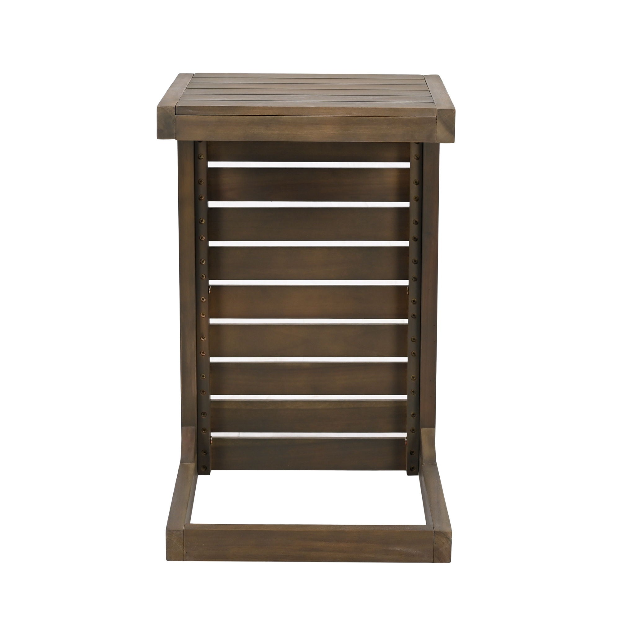 Aluminum Outdoor C - Shaped Side Table For Patio