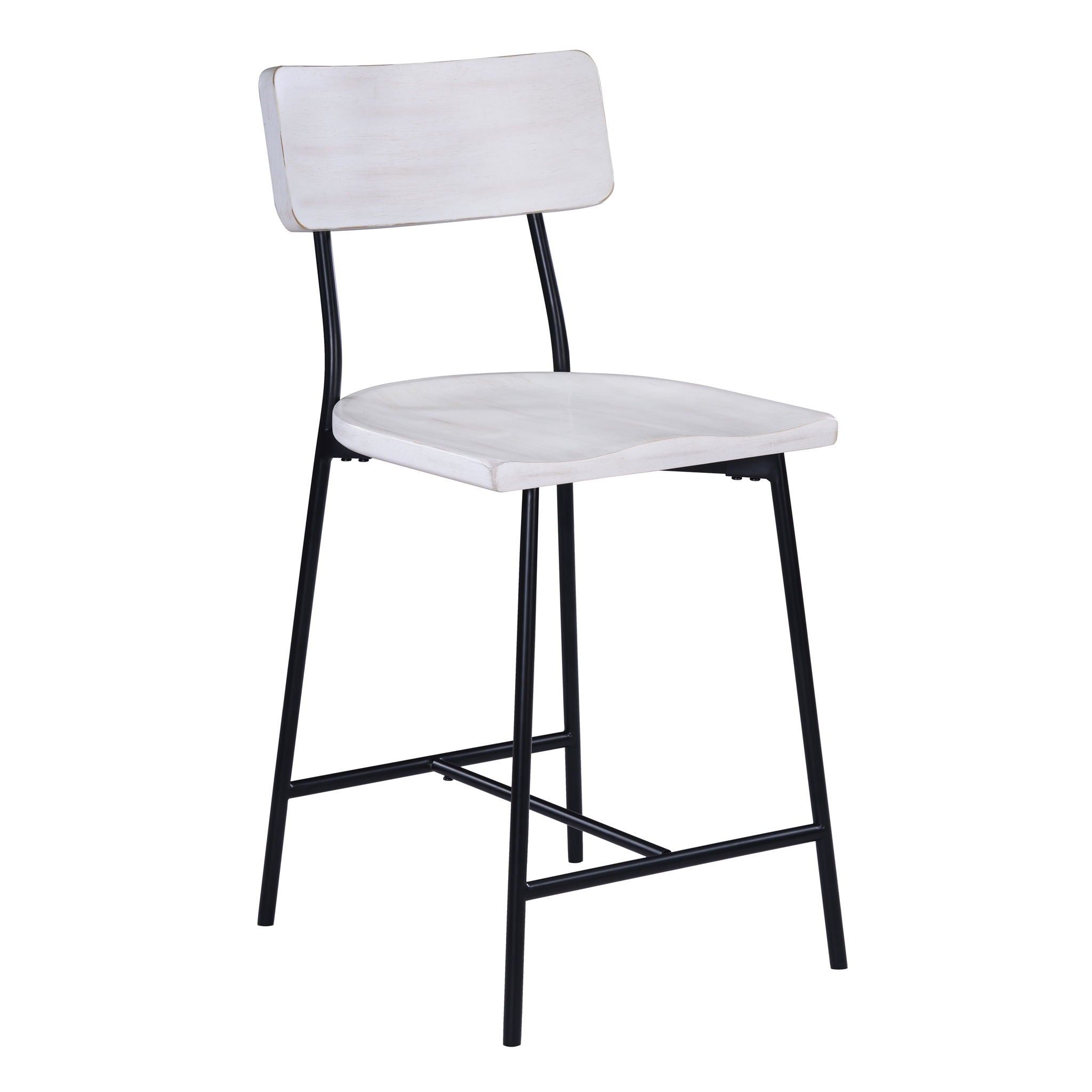 Badin - Counter Stool - White Washed - Best Buy Furniture
