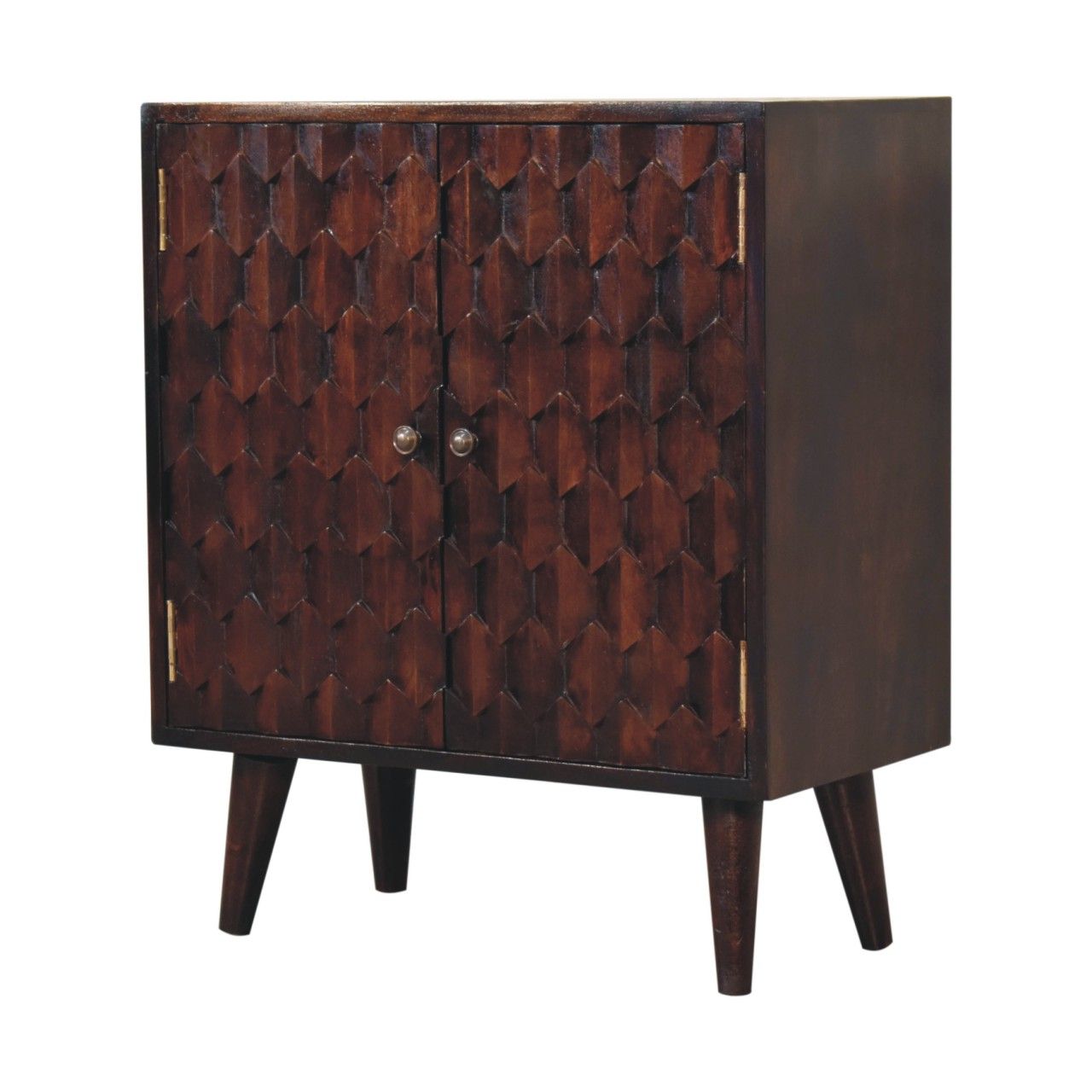 Mini Pineapple Carved Cabinet