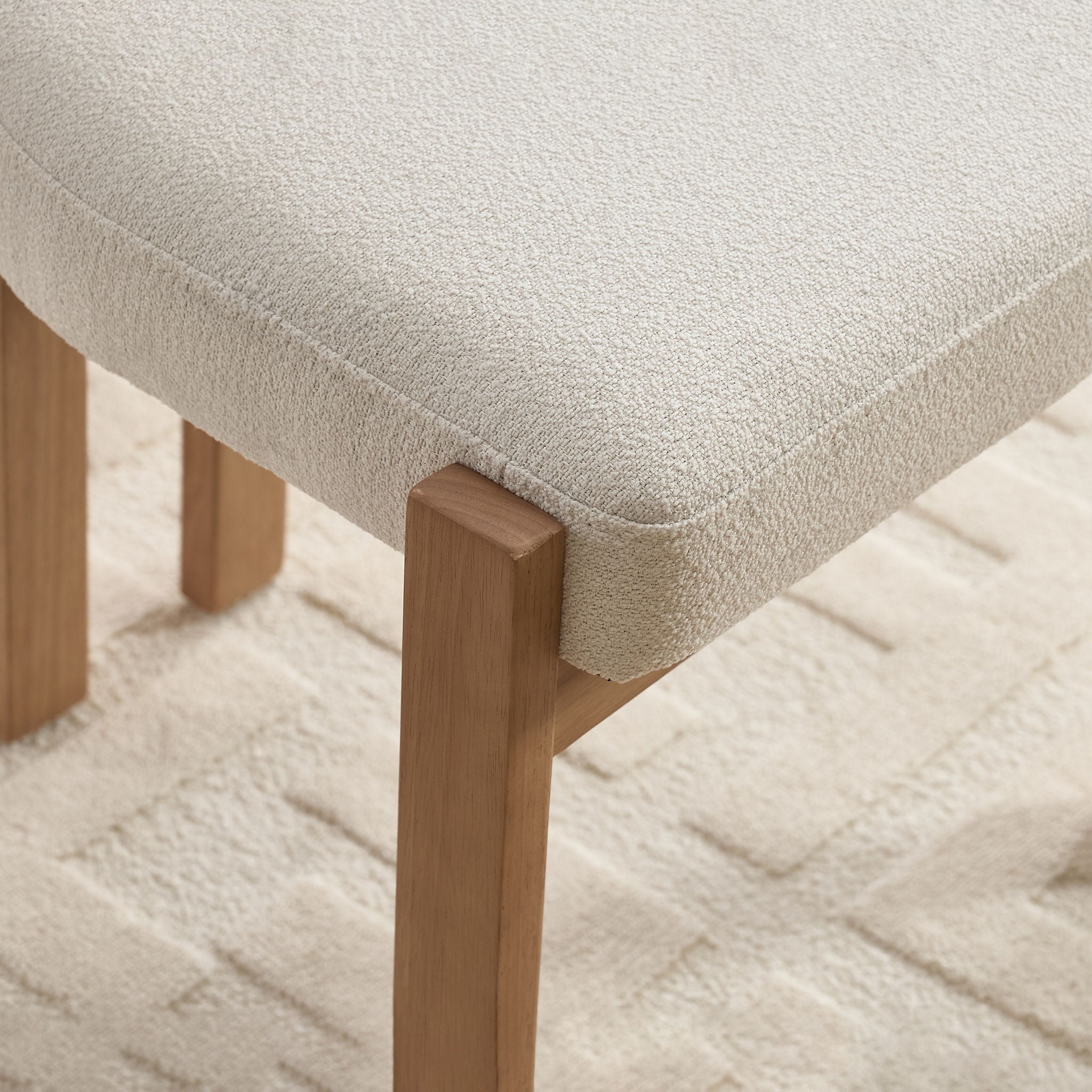 Dining Chairs With Ergonomic Backrest And Adjustable Feet (Set of 2)