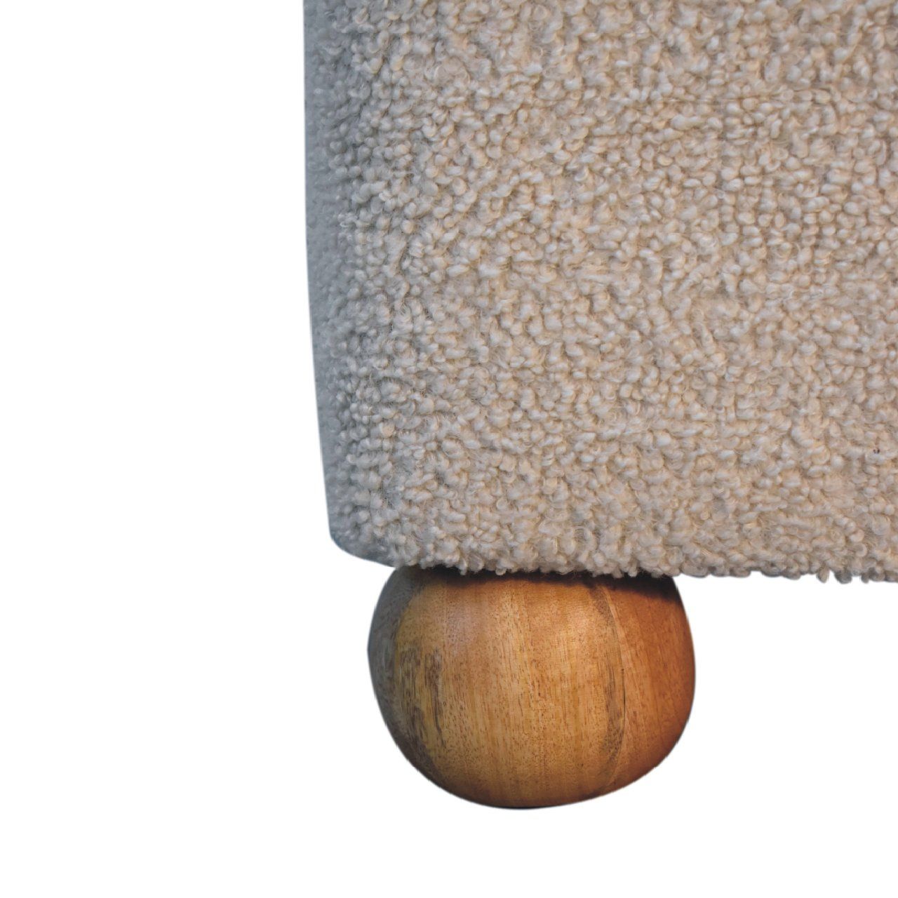 Serenity - Footstool With Ball Feet - Cream