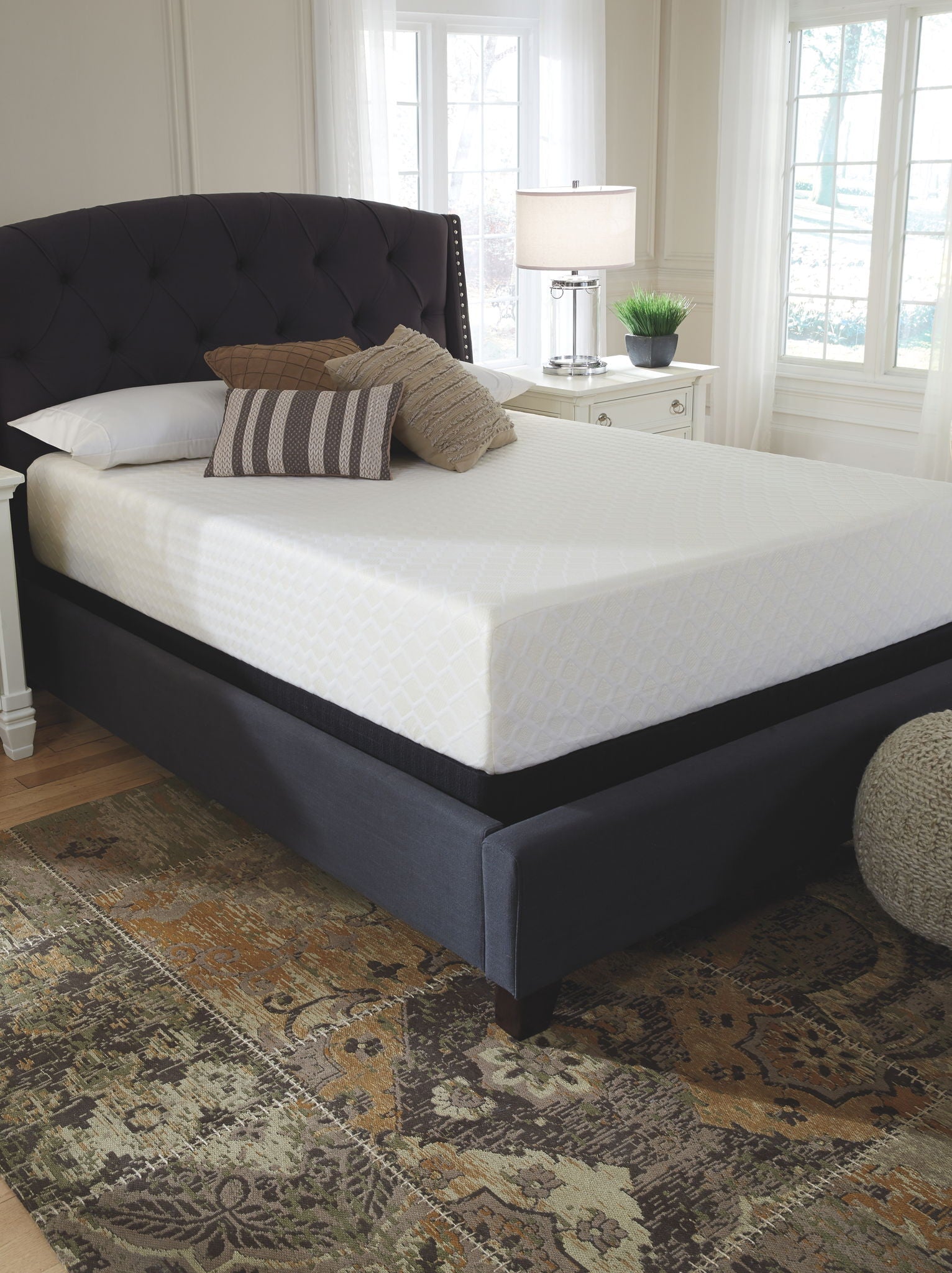 Chime 12 Inch Memory Foam - White - California King Mattress - 12-inch