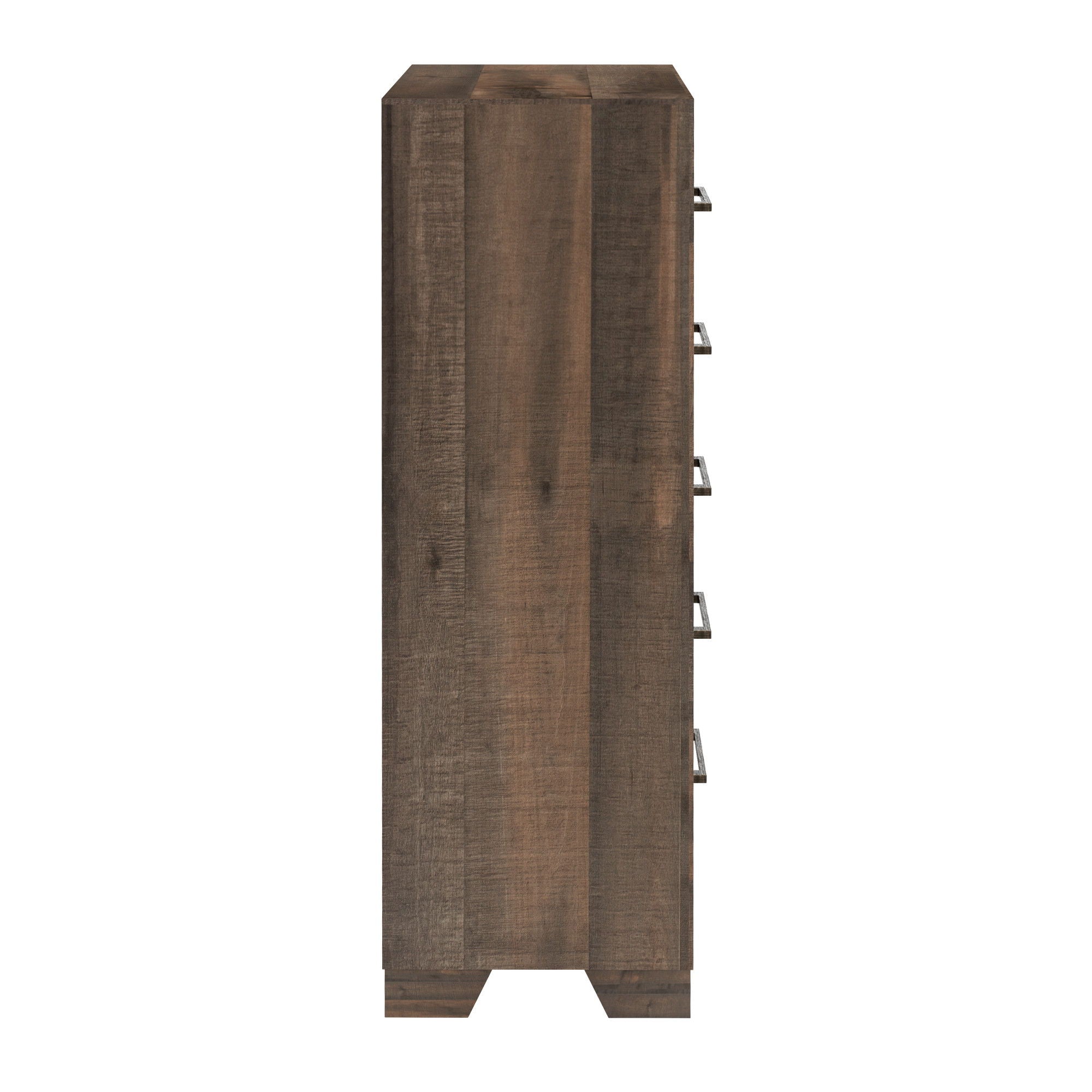 5 Drawer Chest With Casual Style - Brown