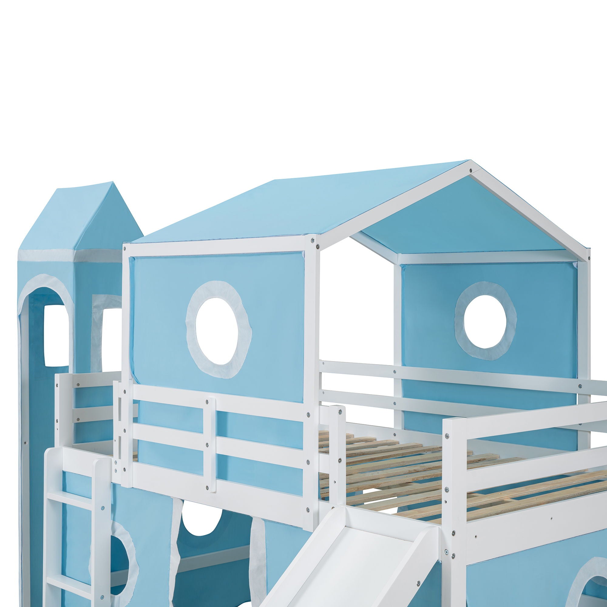 Loft Bed & Slide Tent And Tower