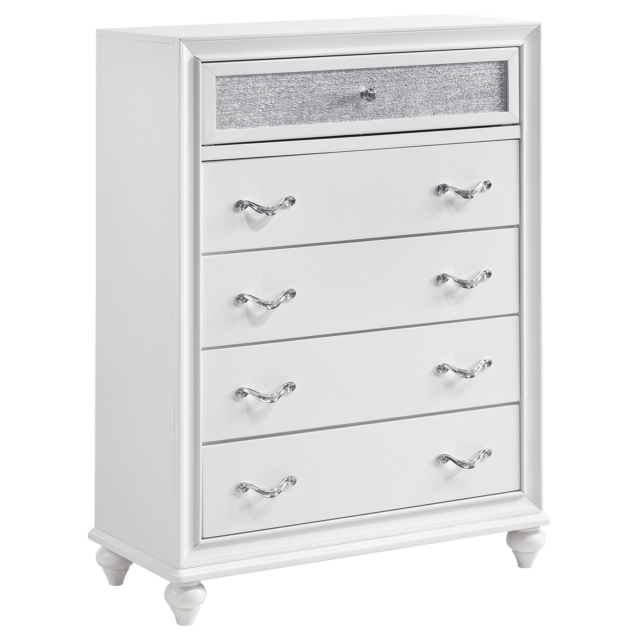 Randall - 5 Drawer Chest - White