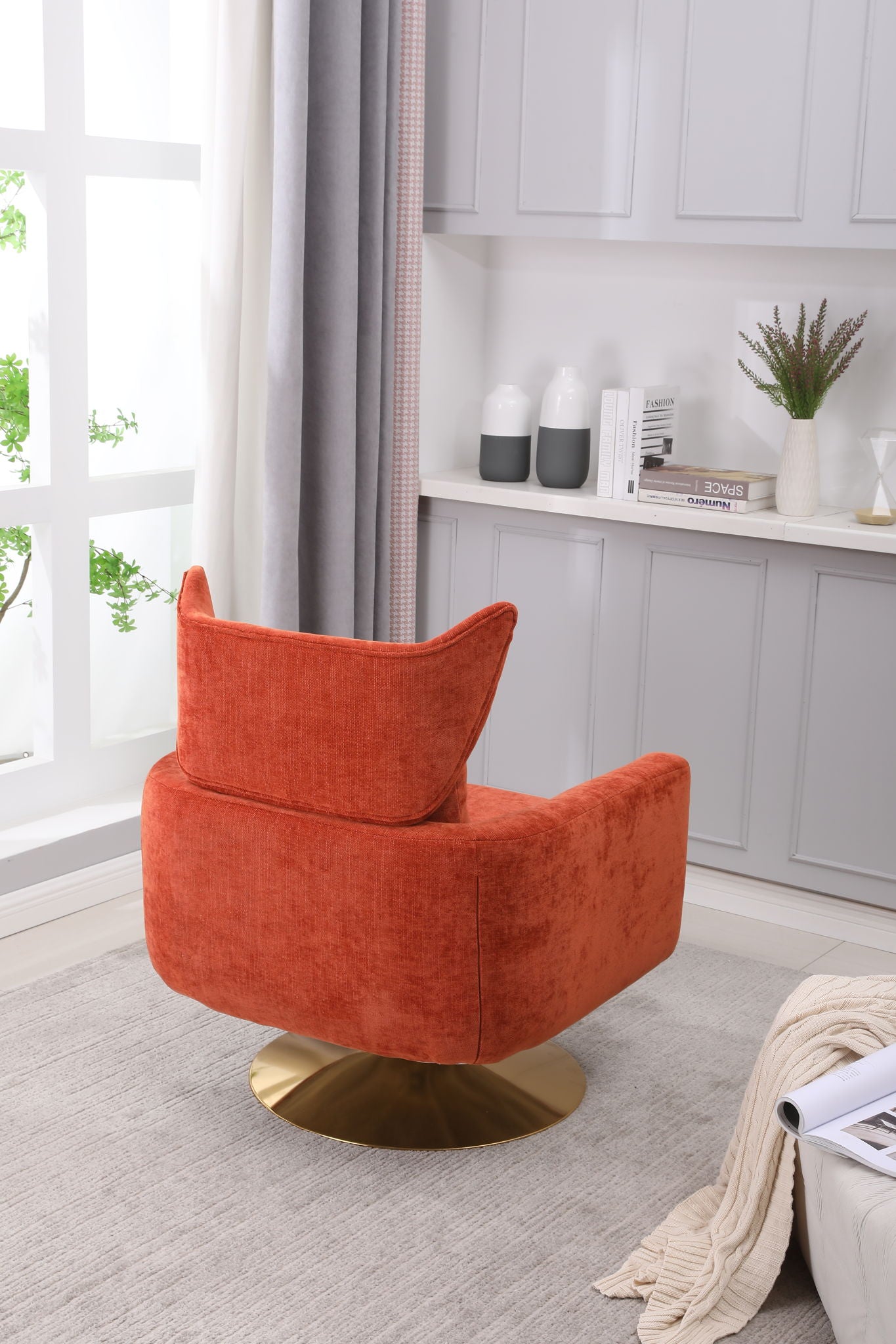Classic Mid-Century 360 Degree Swivel Accent Chair