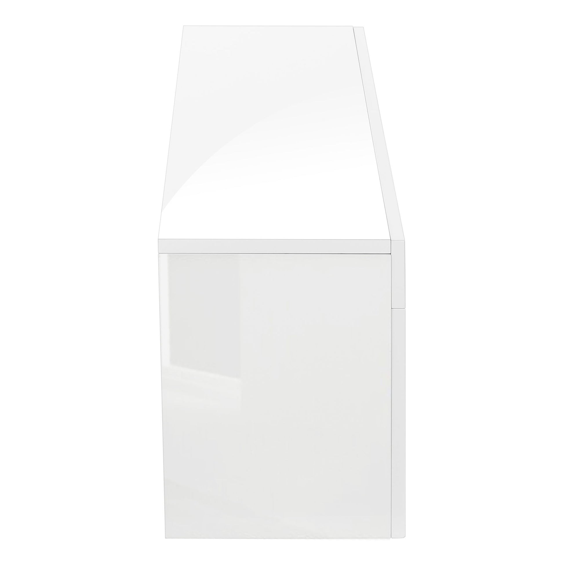 TV Stand, Console, Media Entertainment Center, Storage Cabinet, Glossy Contemporary & Modern - White - Best Buy Furniture