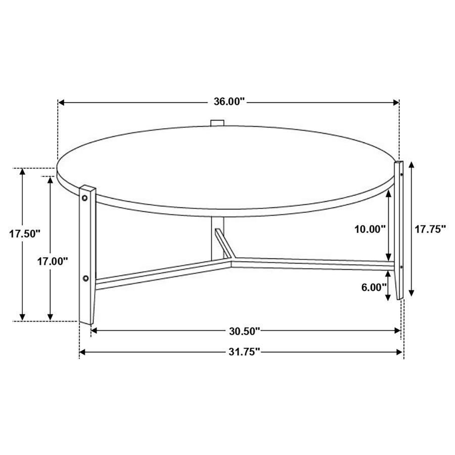 Tandi - Round Faux Marble Table