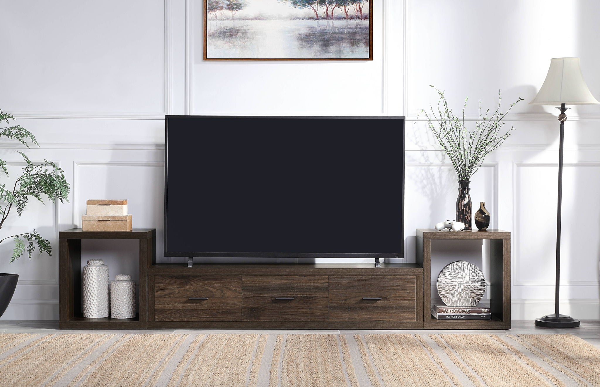 Harel - TV Stand - Walnut