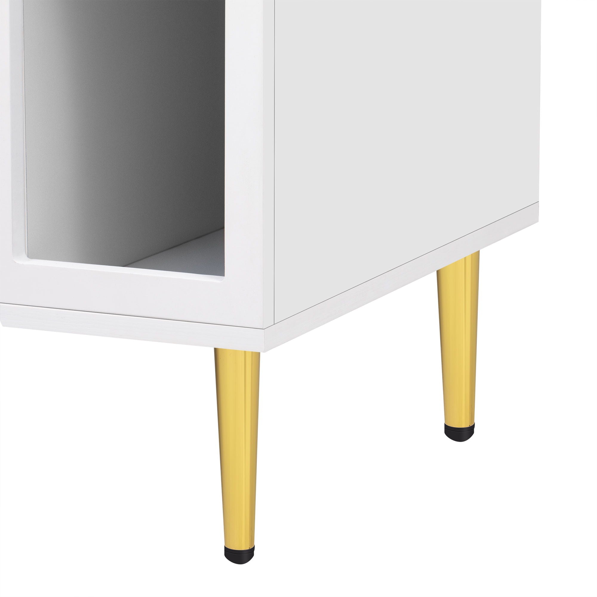 Modern TV Stand With 3 Shelves And 2 Cabinets