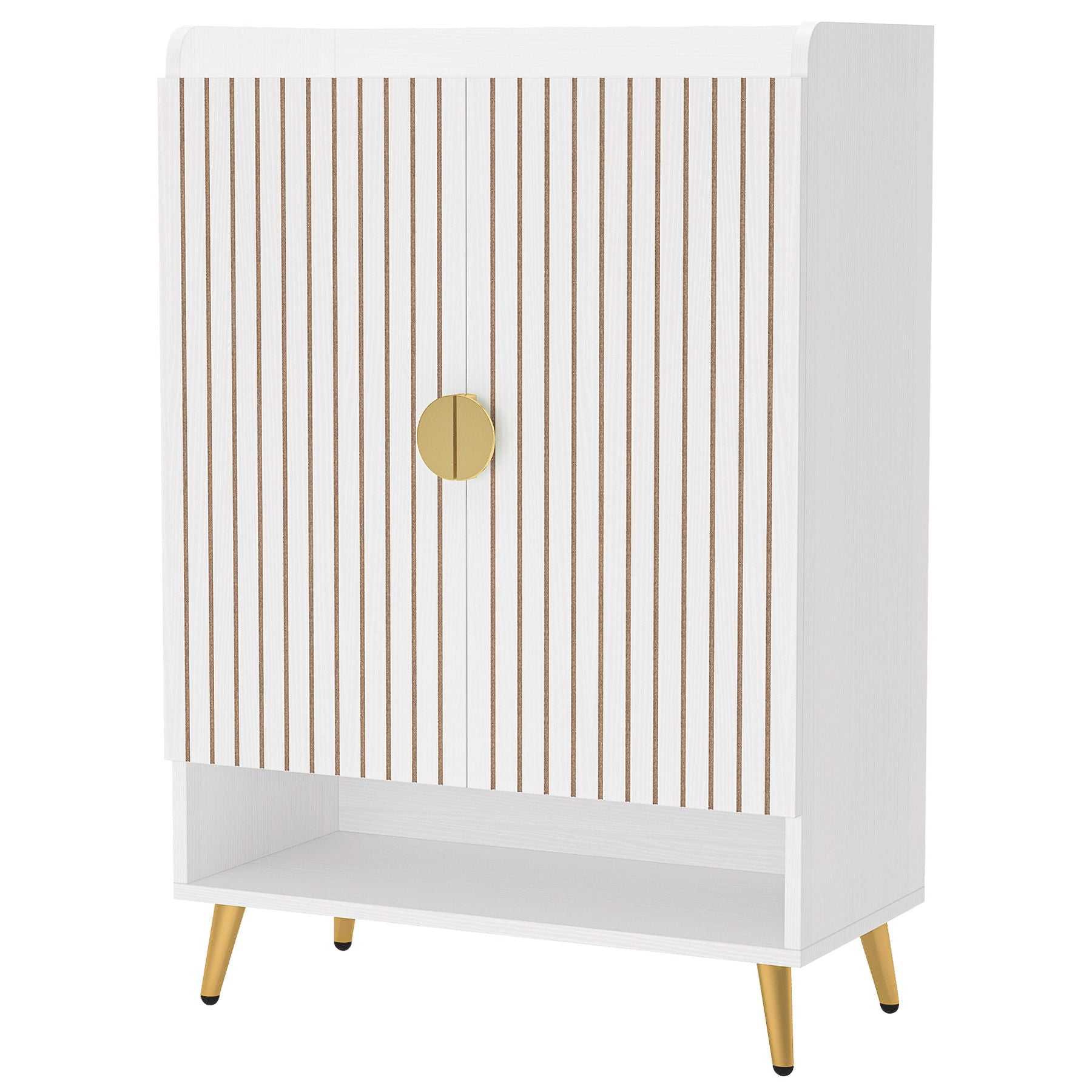 Shoe Cabinet With Doors, 7 Tier Storage Organizer