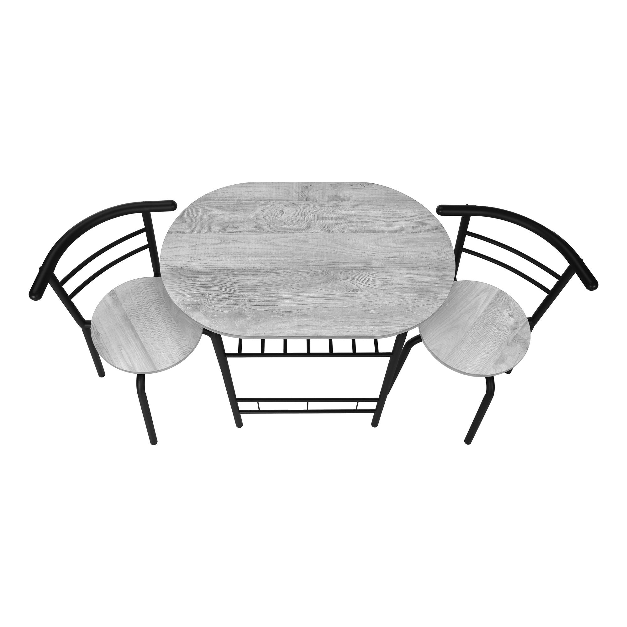 3 Pieces Dining Table Set, Small, Contemporary & Modern