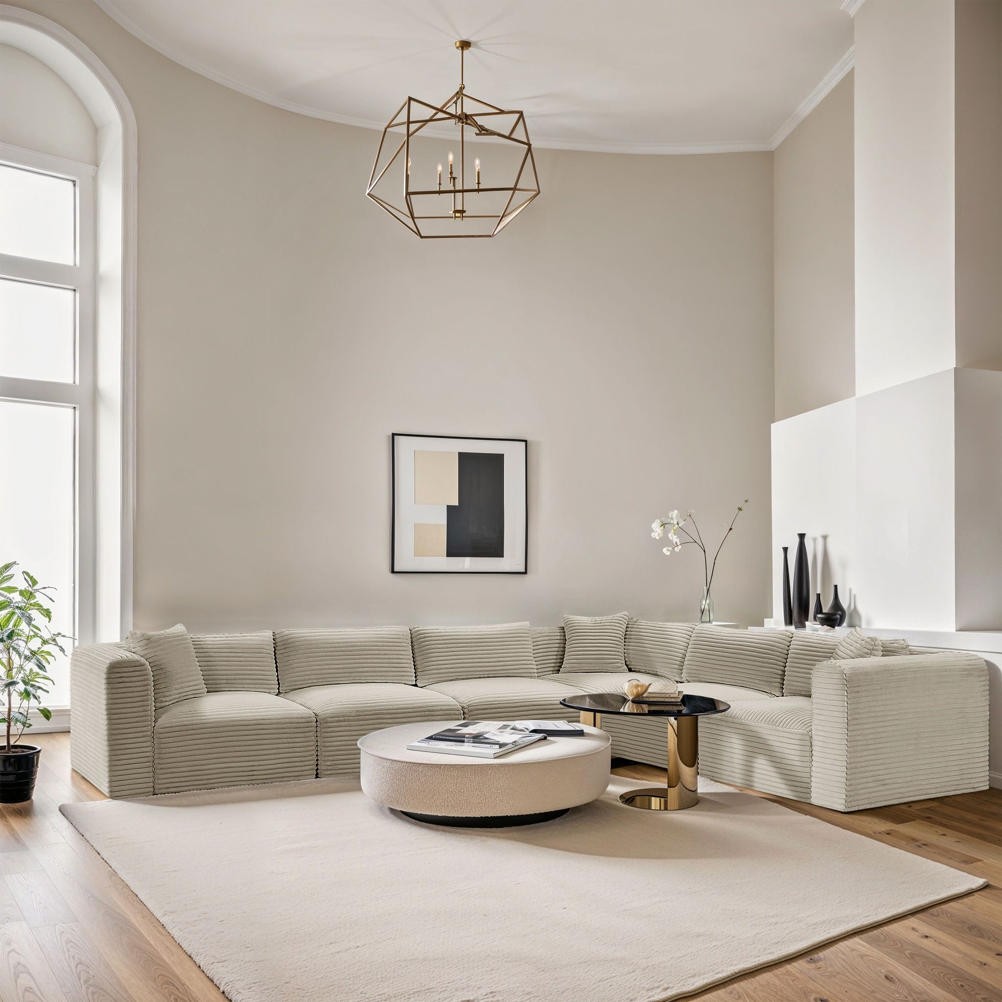 Shaggy - 6 Piece Modular Corner Sectional