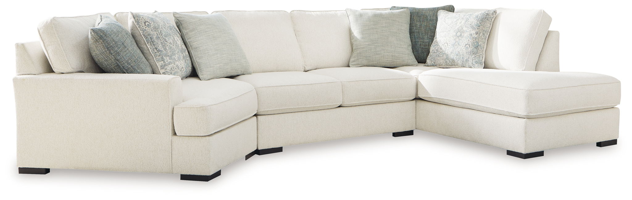 Flynndale - 3-Piece Sectional With Raf Corner Chaise - Marble