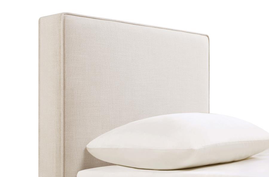 Kosmo - Upholstered Twin Panel Headboard - Sand