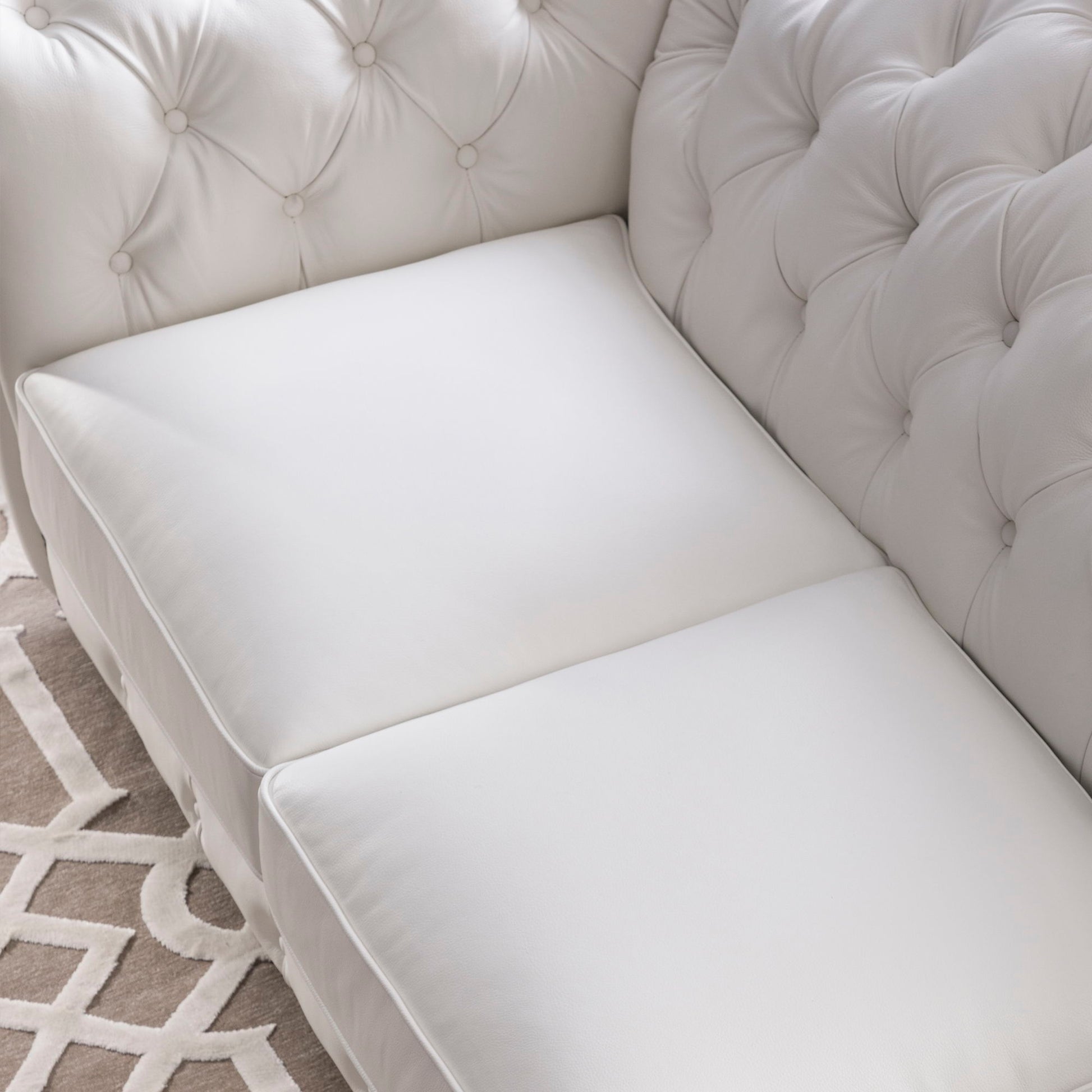 Traditional Tufted Leather Chesterfield Nailhead Sofa - Best Buy Furniture