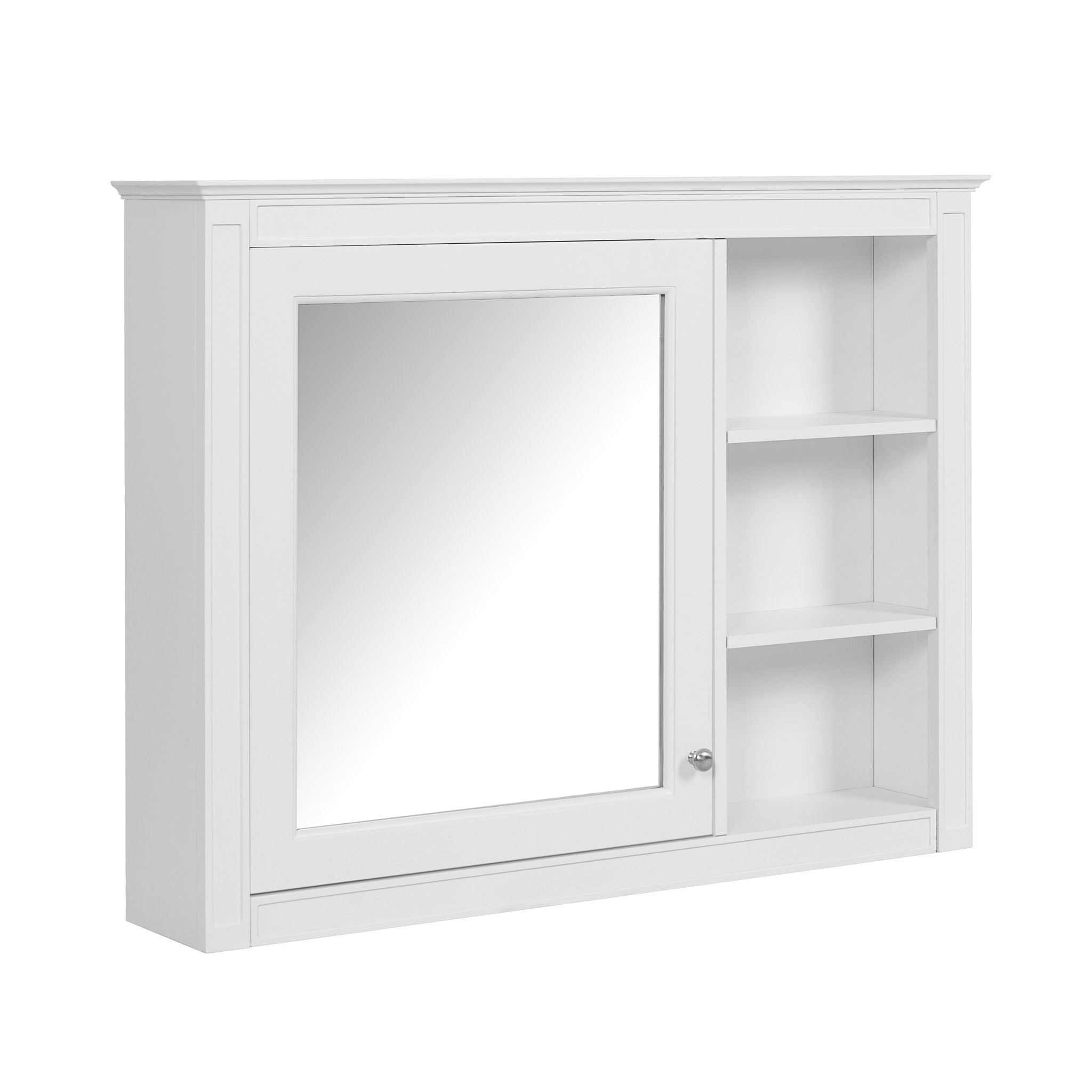 Modern Wall-Mounted Medicine Cabinet With Mirror, Adjustable Shelf