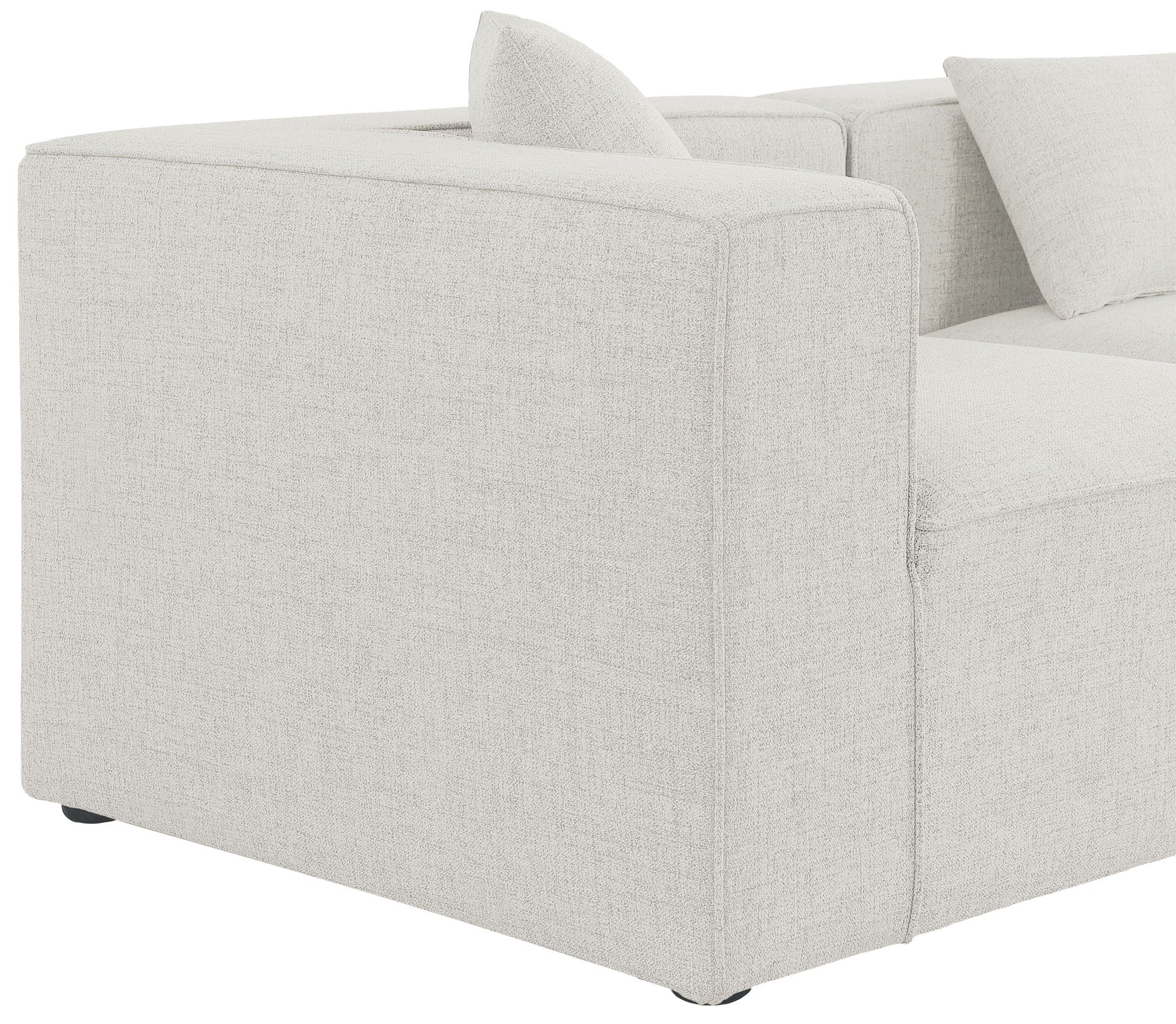 Cube - Linen 5 Piece Modular Sectional