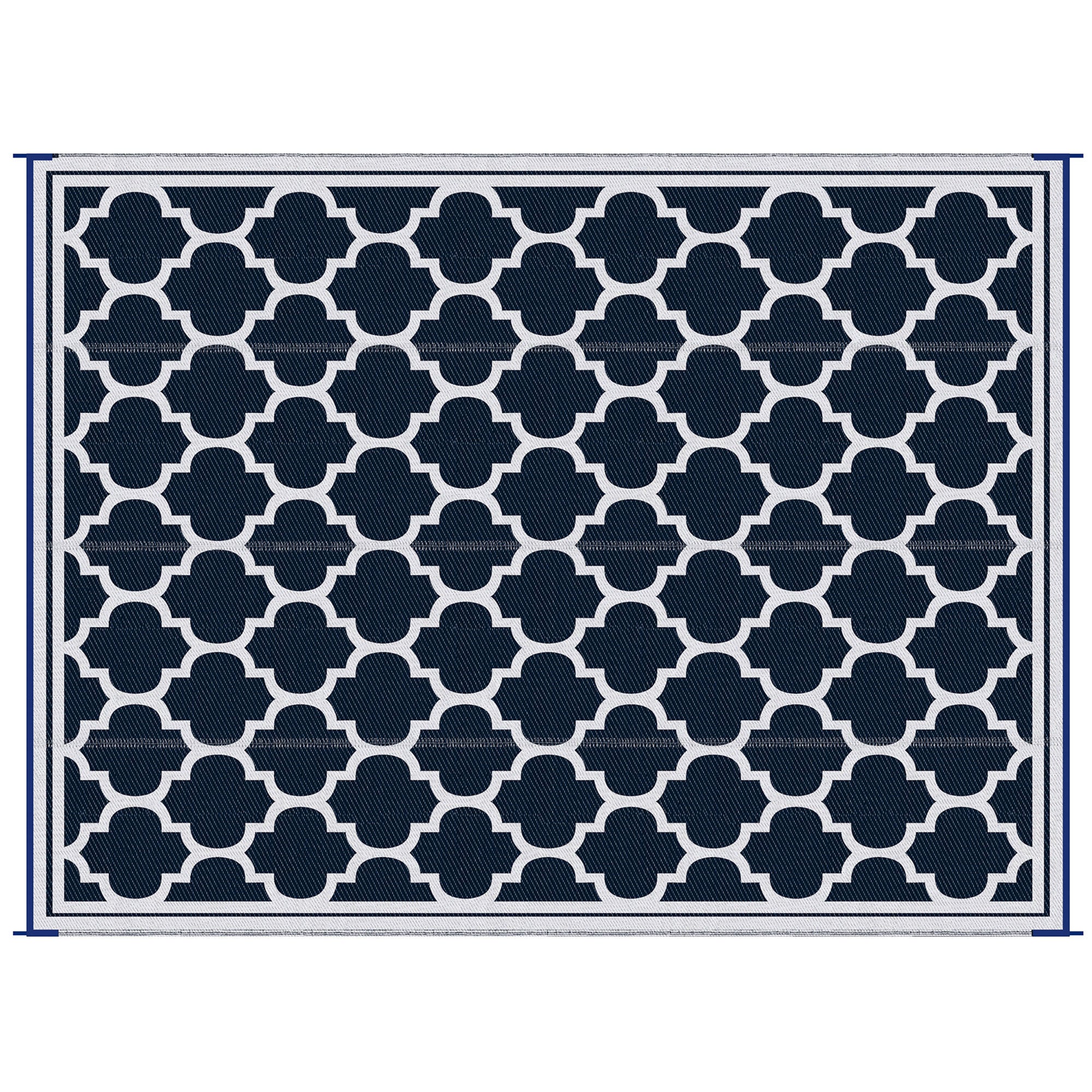 Reversible outdoor rug carpet, 9' x 18' waterproof