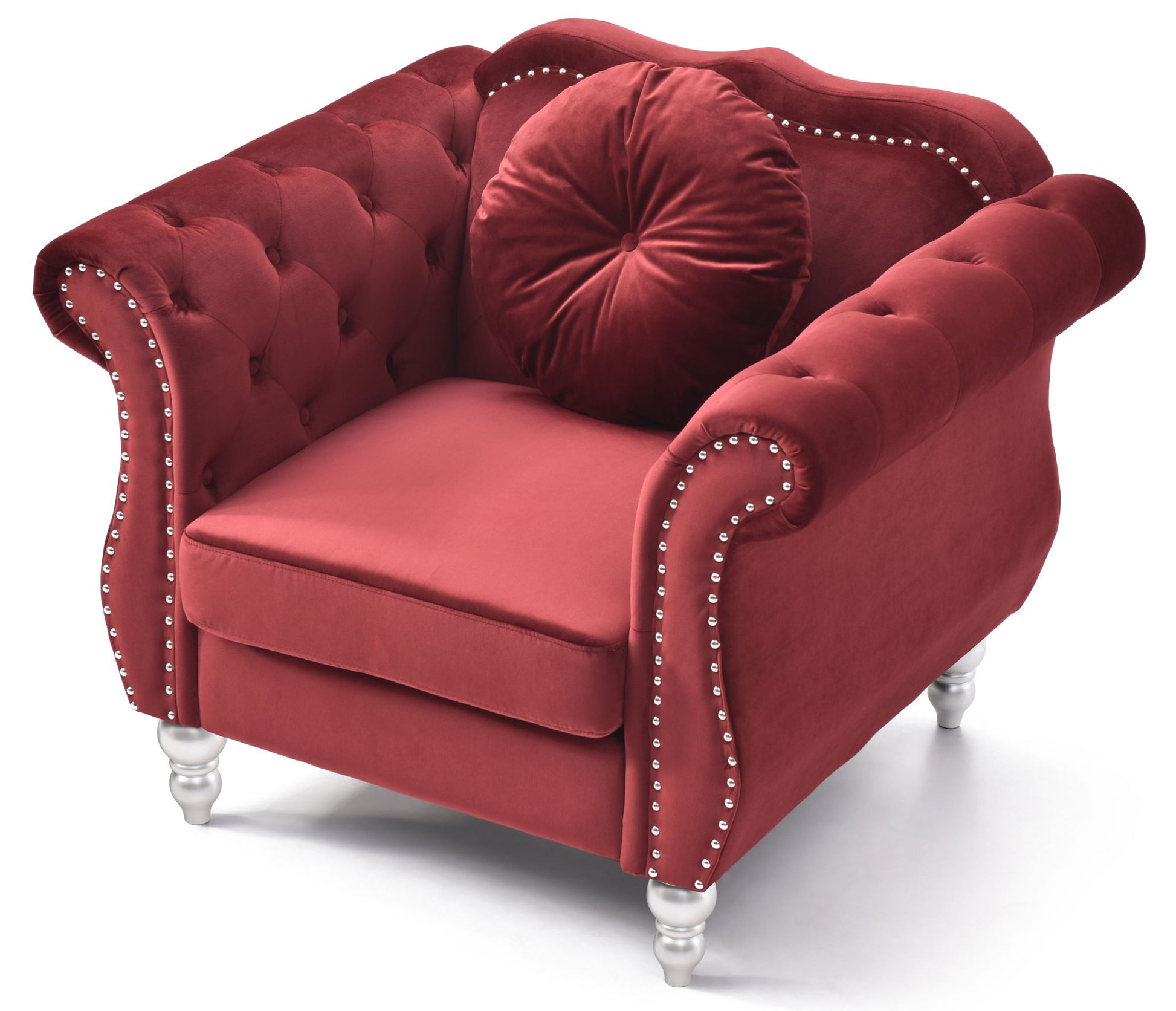 Chic Transitional Flared Arm Chair - Best Buy Furniture