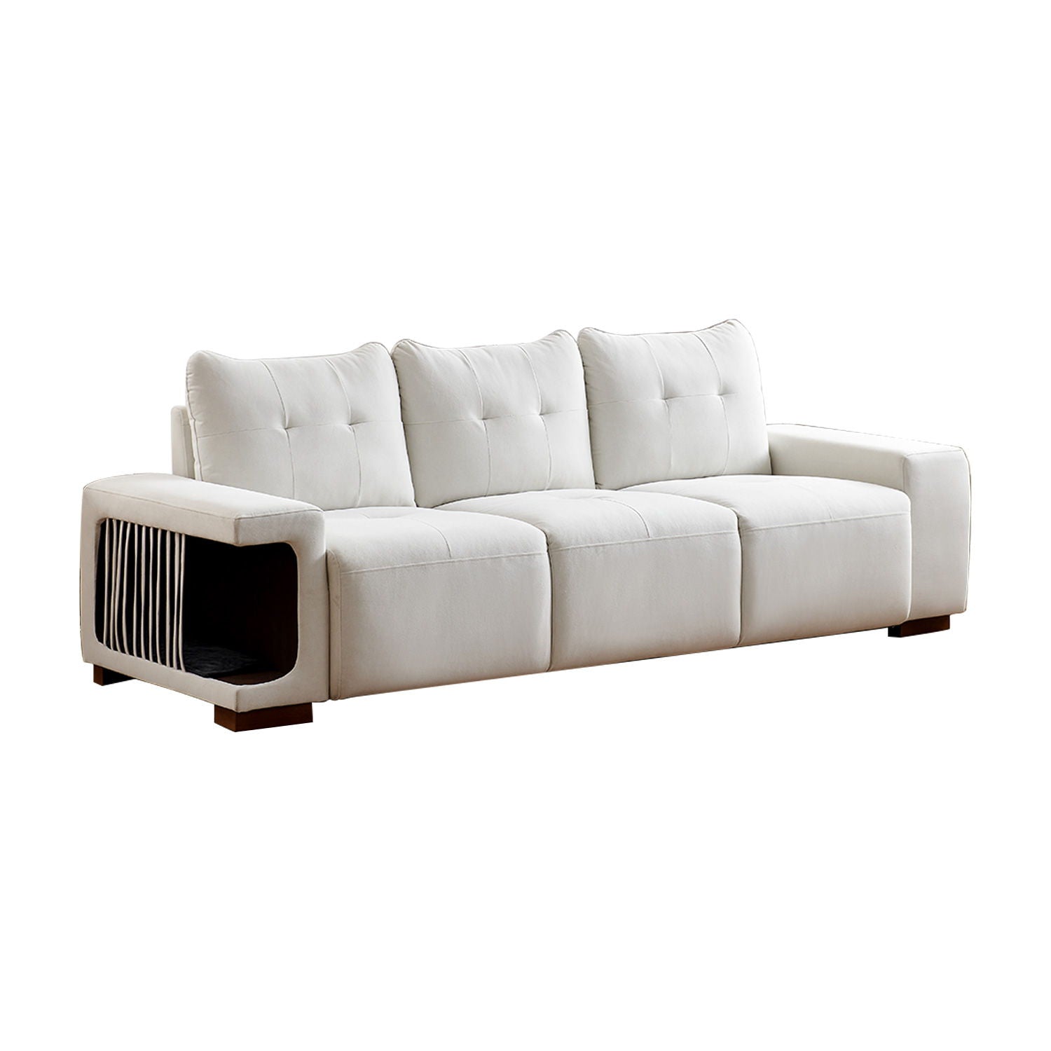 3 Seater Sofa Couch For Living Room, Modern Couches For Small Space, Cat Nest Sofa, For Cat Friendly, Comfy Couch With Waterproof And Cat Scratch Resistant Fabric