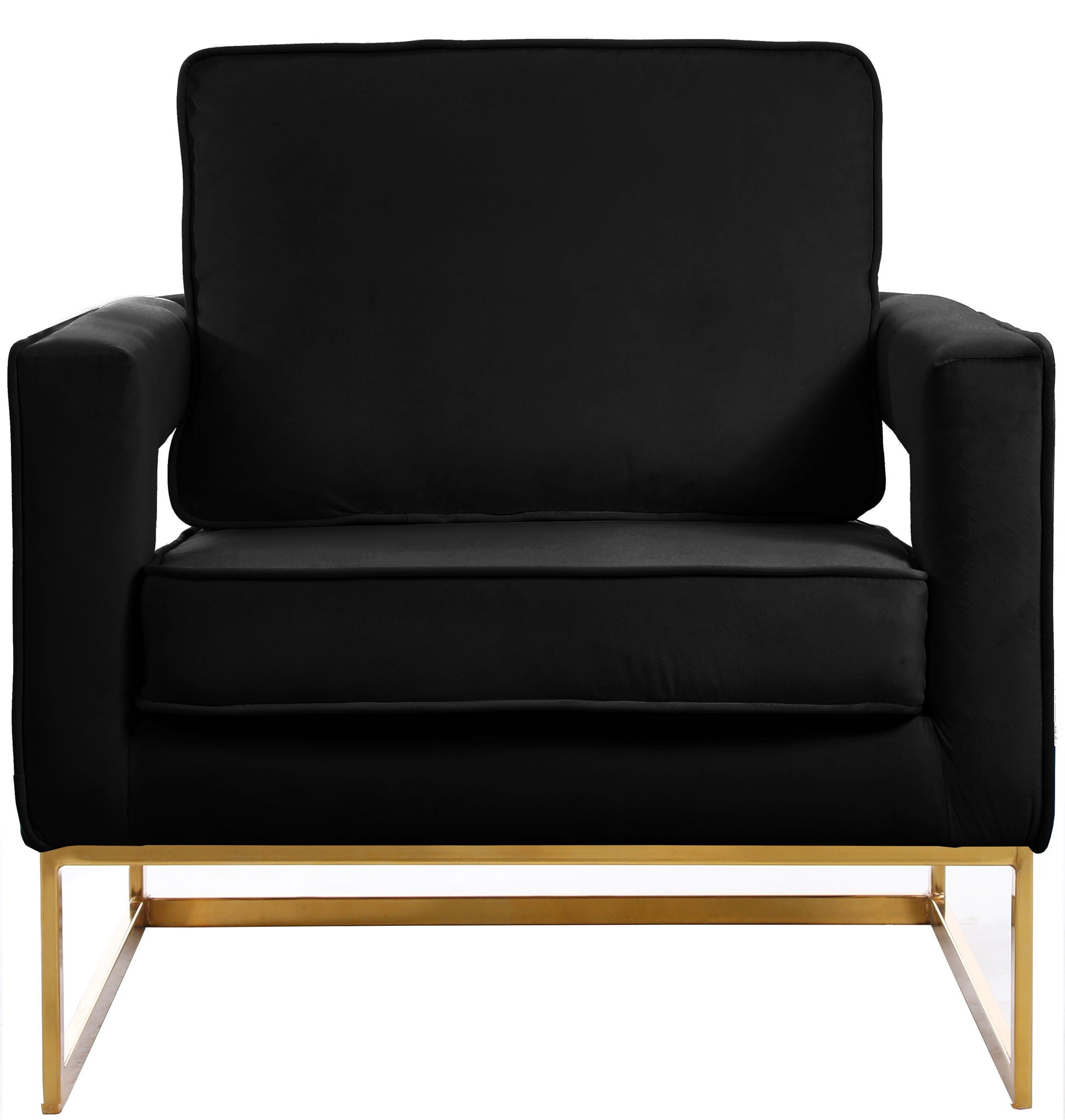 Noah - Accent Chair with Gold Legs