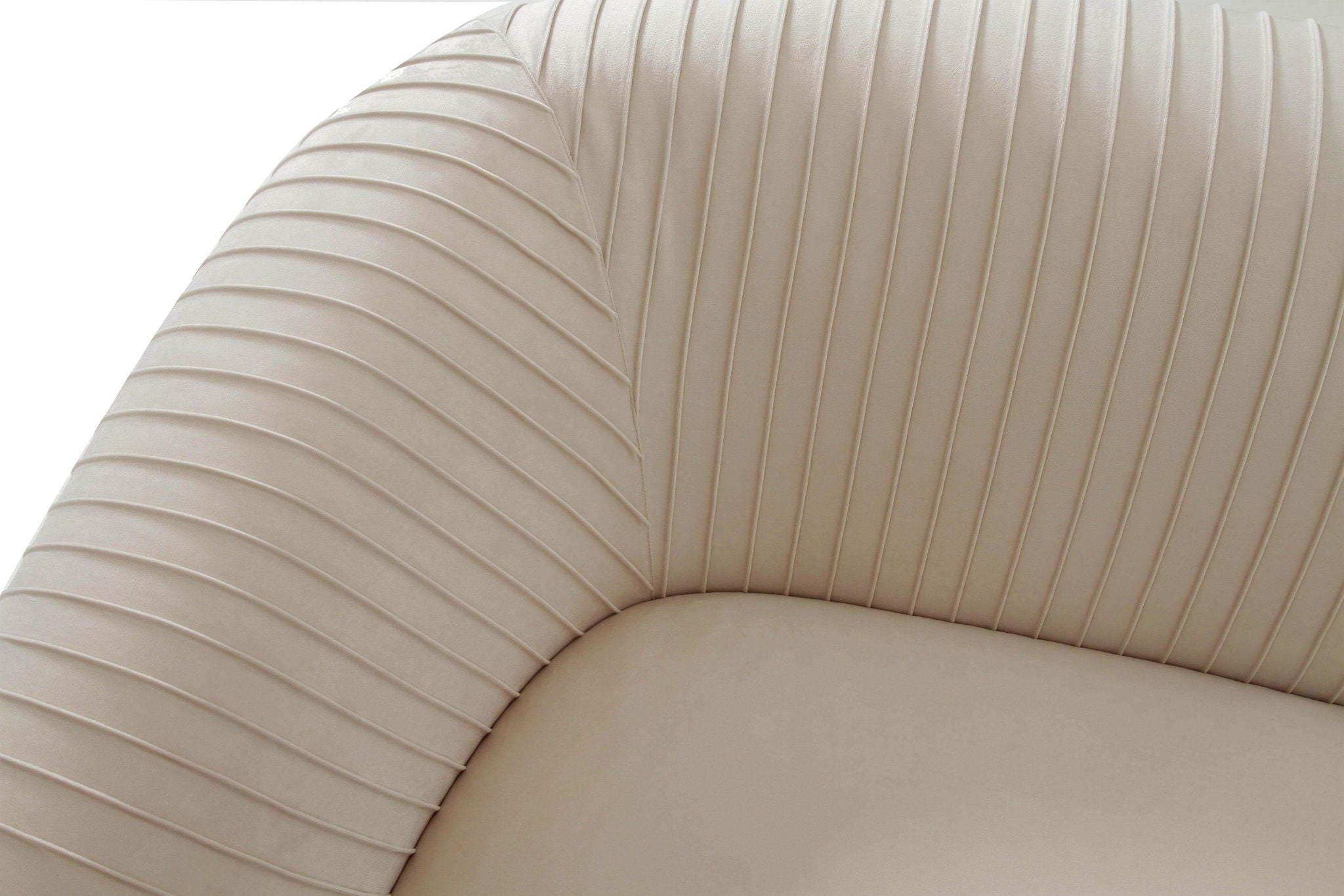 Yara - Pleated Velvet Loveseat
