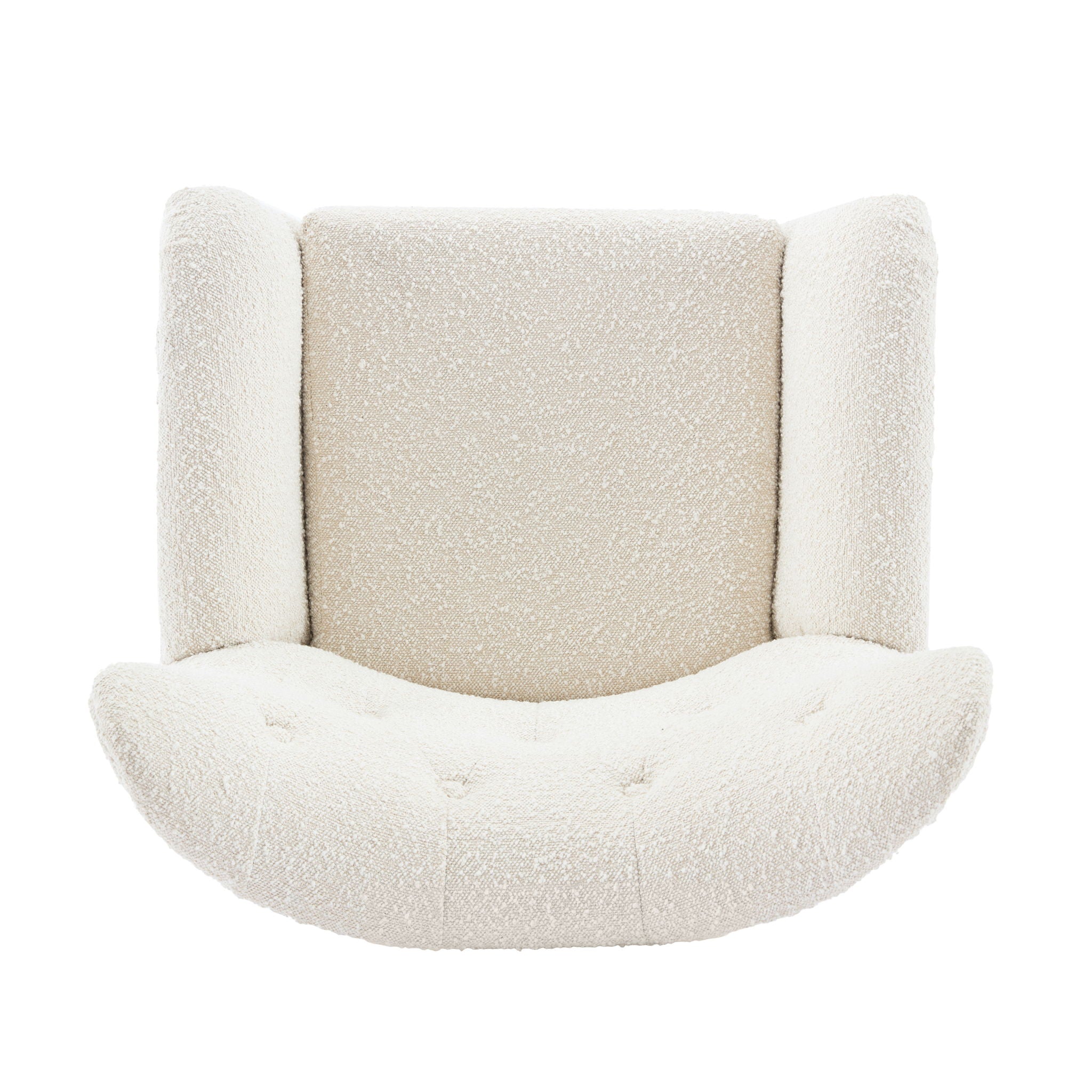 Mid - Century Modern Arm Chair With Wingback Design Wood Legs