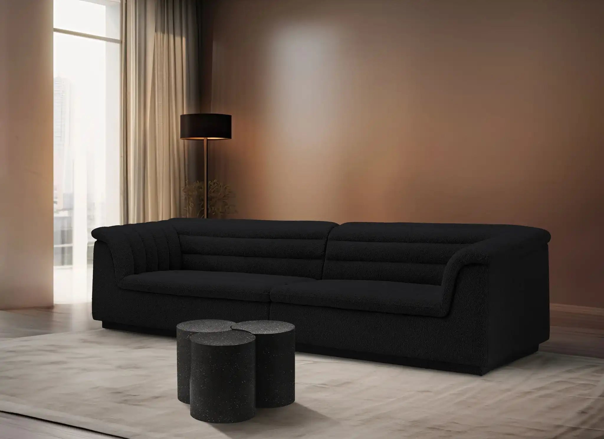 Dimple - 3 Piece Modular Coffee Table - Terazzo Finish