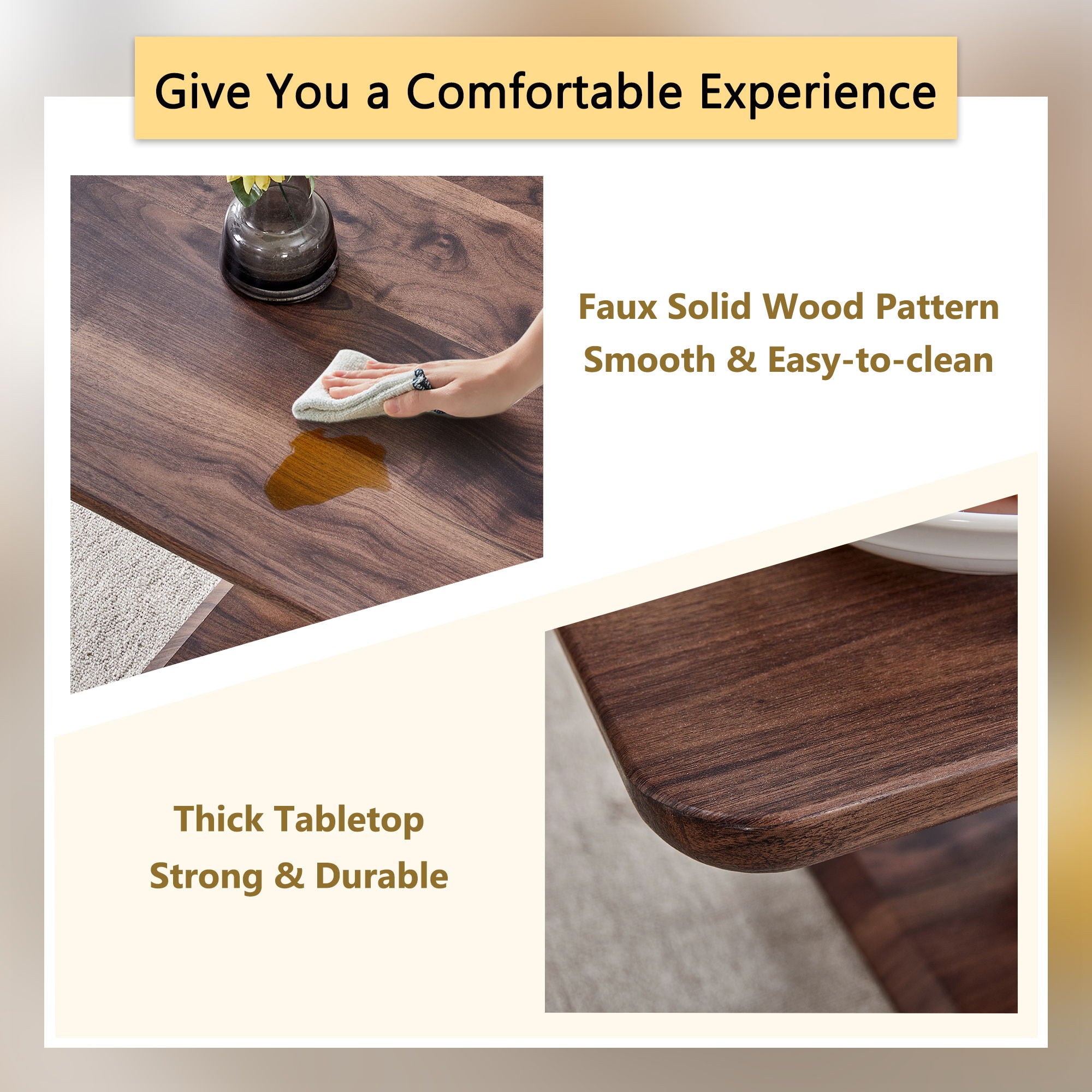 Modern, Minimalist Rectangular Coffee Table