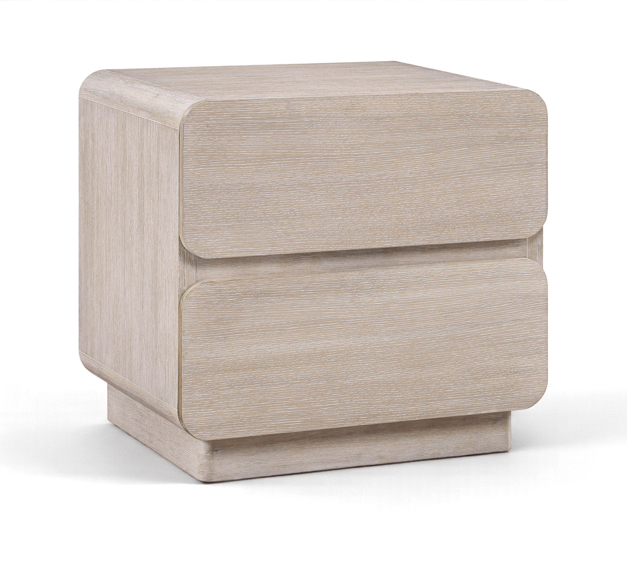 Adagio - Solid Wood And Oak Veneer Nightstand - Natural