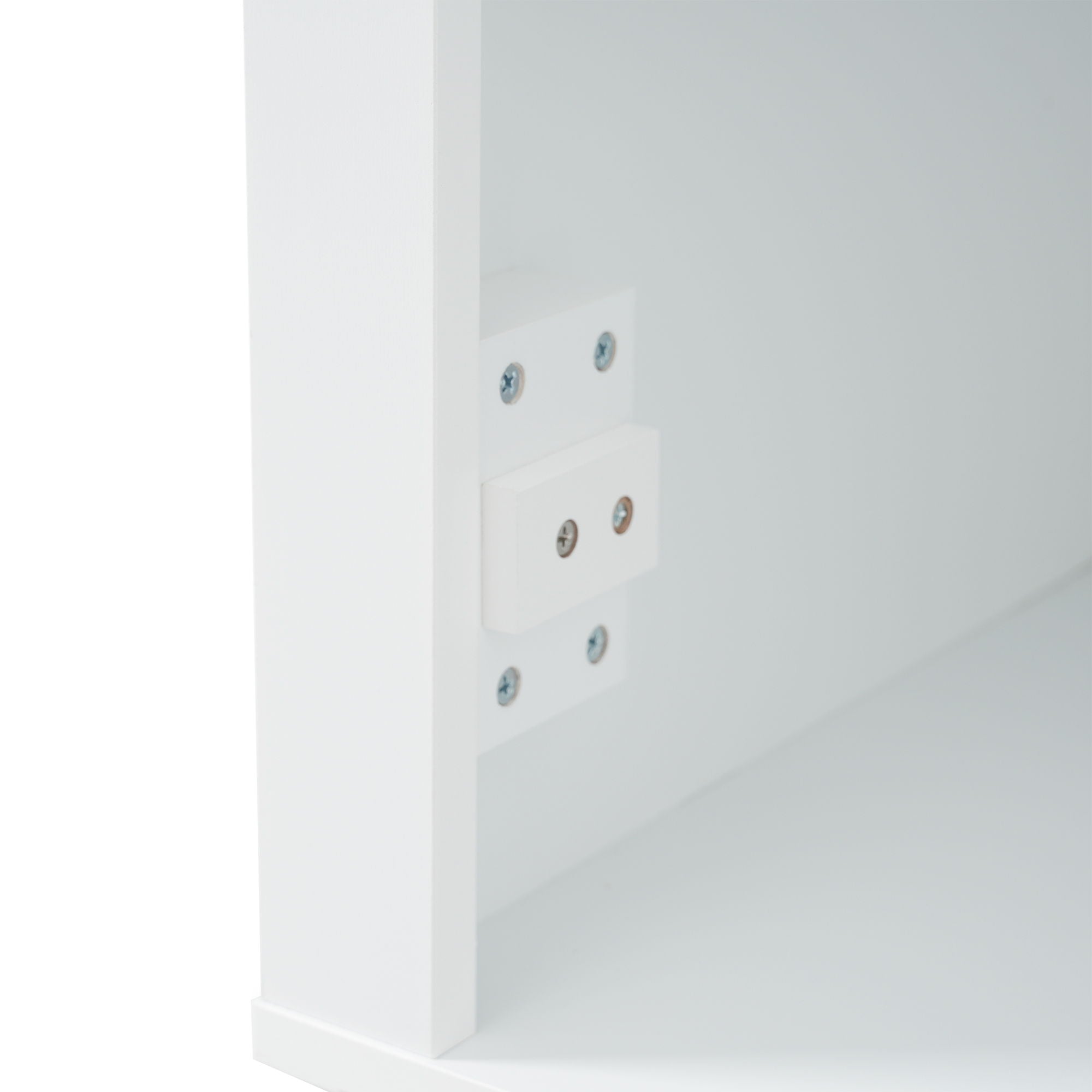 Freestanding Bathroom Vanity Tall With Damping Hinge Doors, Adjustable Shelves - White