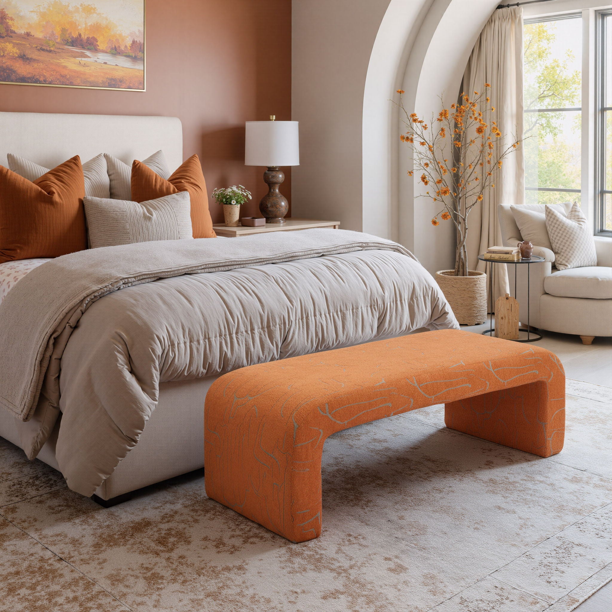 Nendo - Bench - Abstract Orange