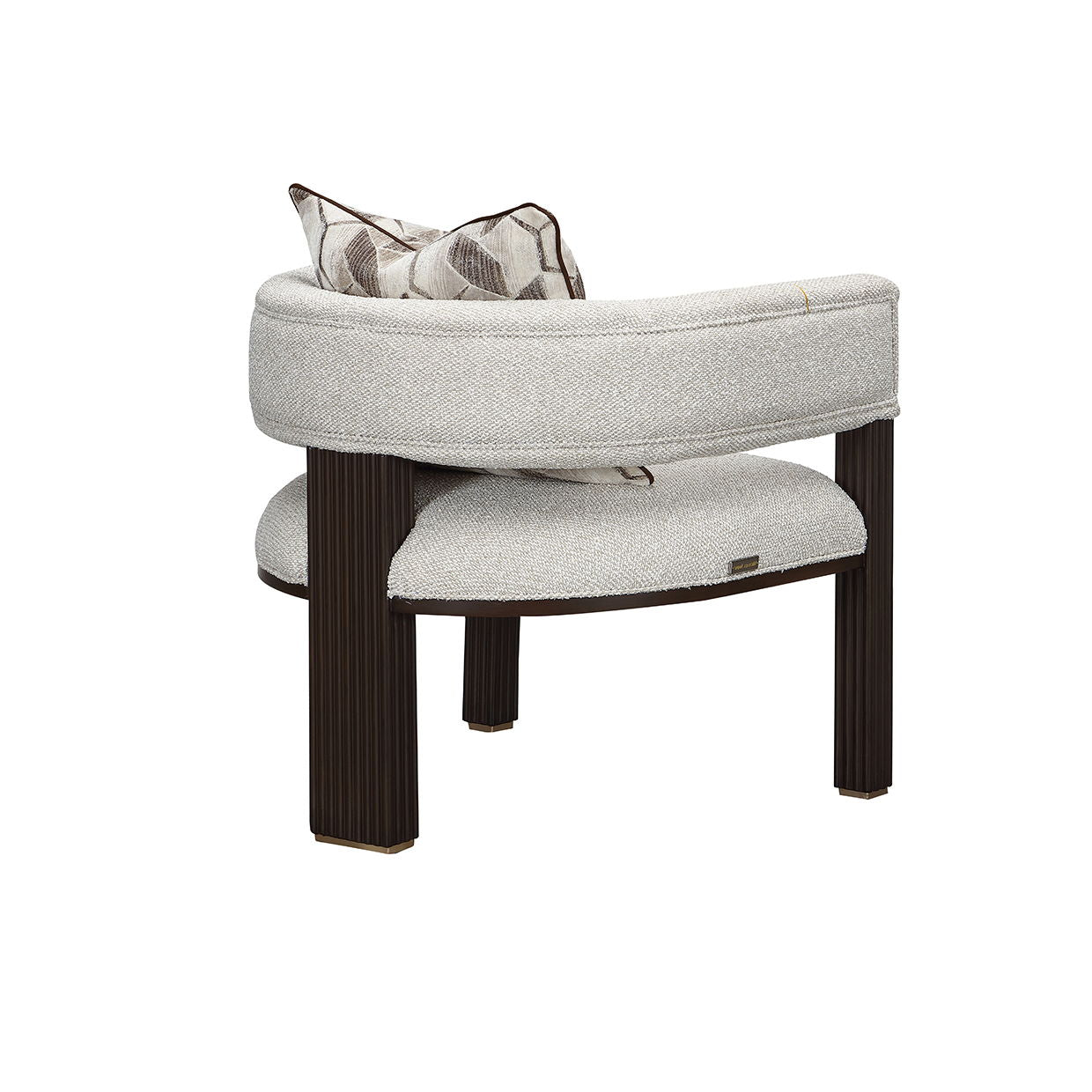 West Kensington - Accent Chair - Buff / Medium Espresso