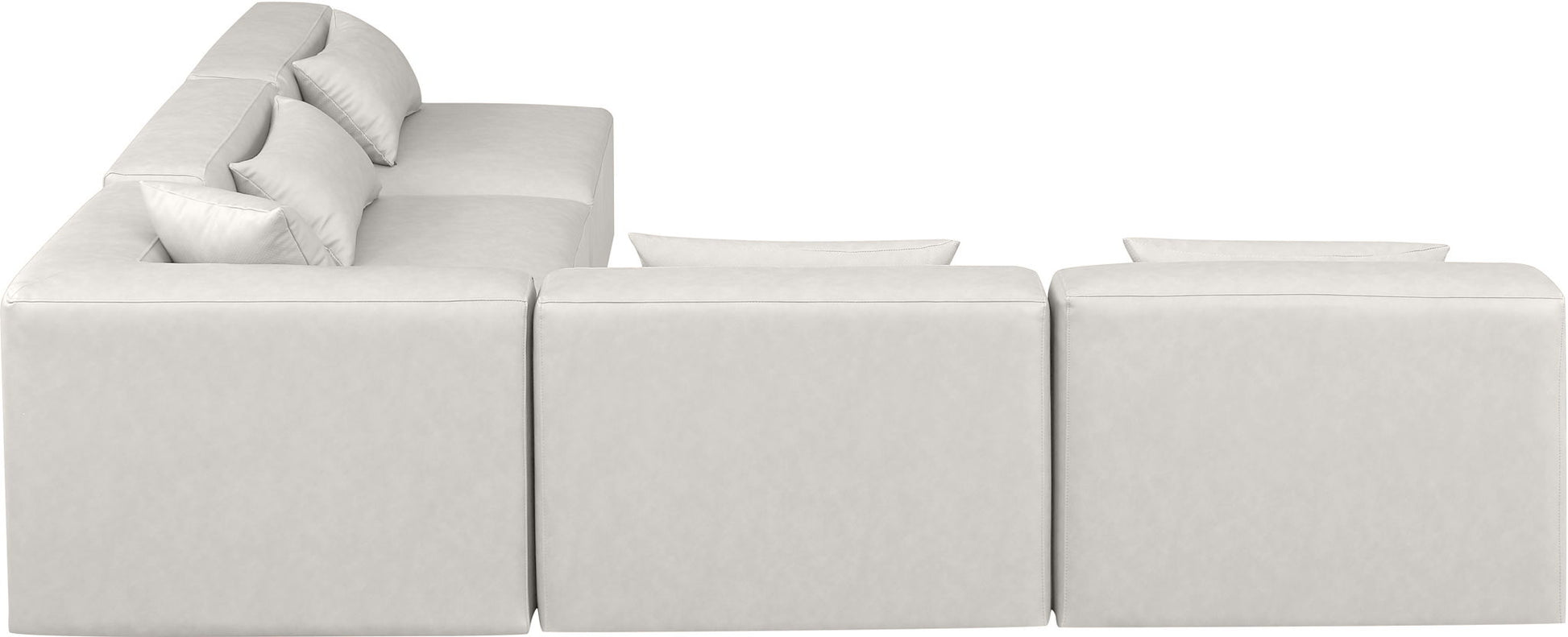 Cube - 5 Piece Modular Corner Armless Sectional - Best Buy Furniture