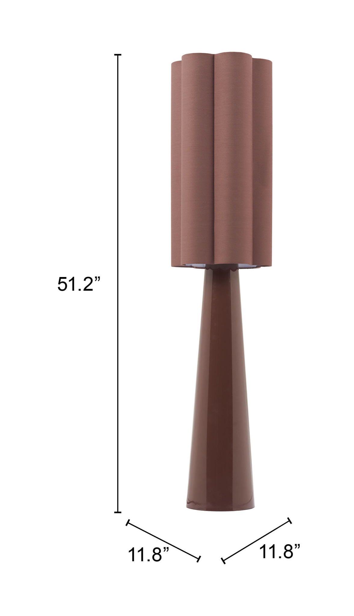 Violet - Floor Lamp - Brown