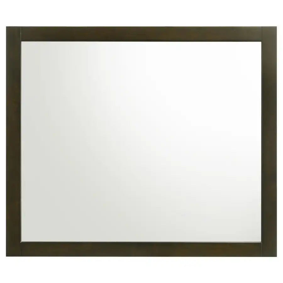 Wilkes - Dresser Mirror - Dark Cocoa - Best Buy Furniture