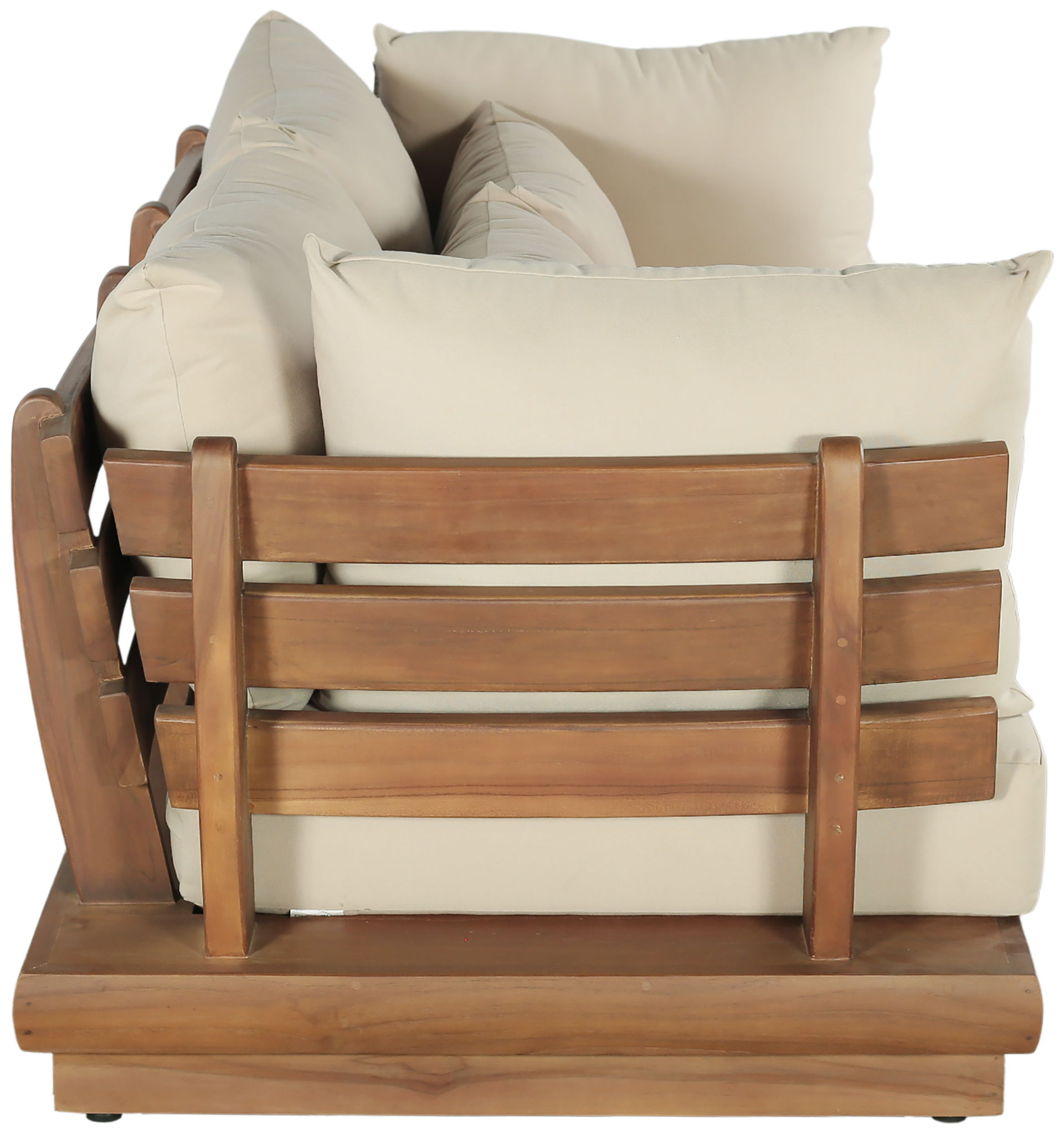 Mirella - 2 Piece Water Resistant Fabric 76" Upholstered Outdoor Patio Modular Loveseat