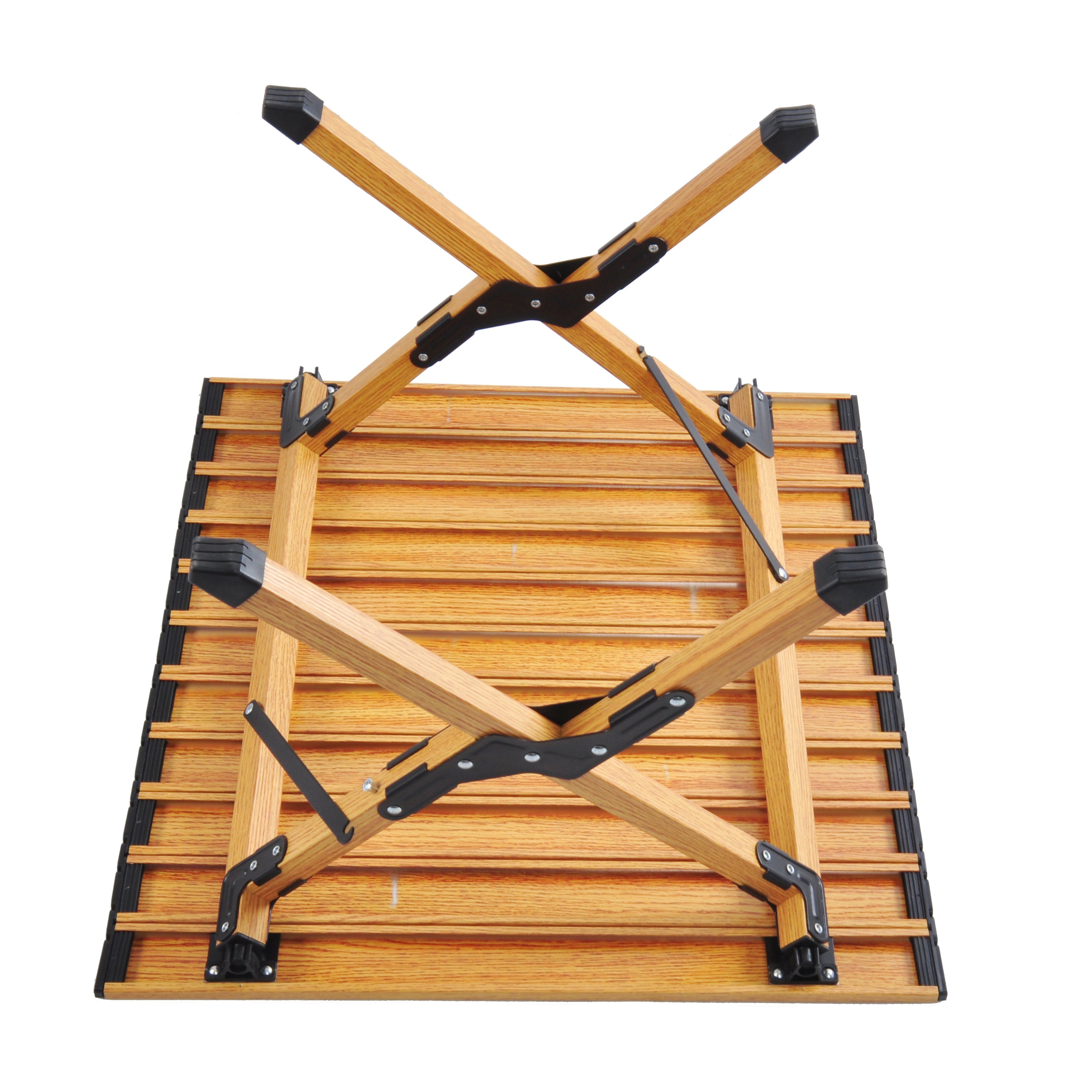 Portable picnic table, rollable aluminum alloy table top with folding solid X-shaped frame ZB1001MW - Best Buy Furniture