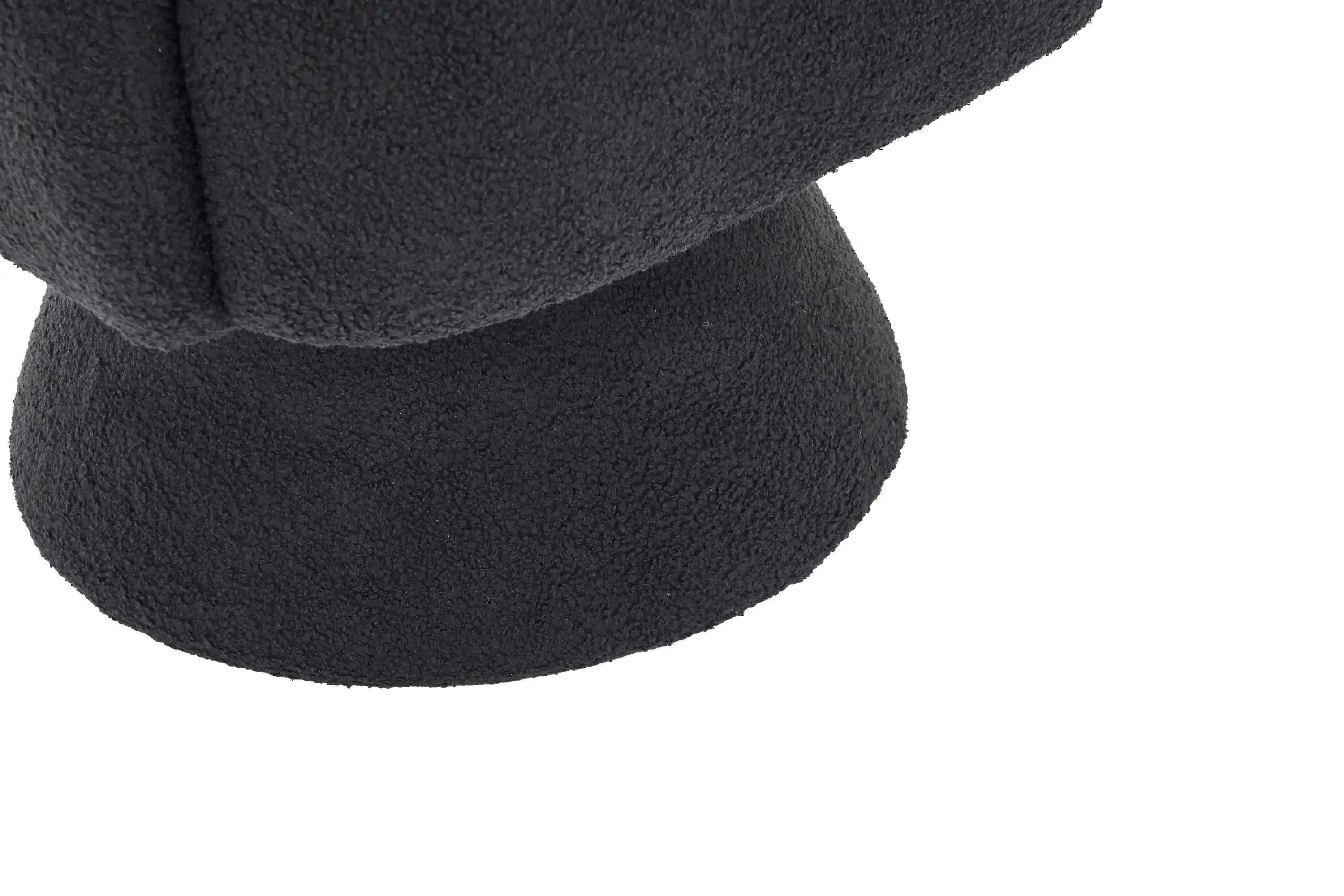 Swivel Accent Chair Armchair, Round Barrel Chair in Fabric for Living Room Bedroom,Grey Teddy - Best Buy Furniture