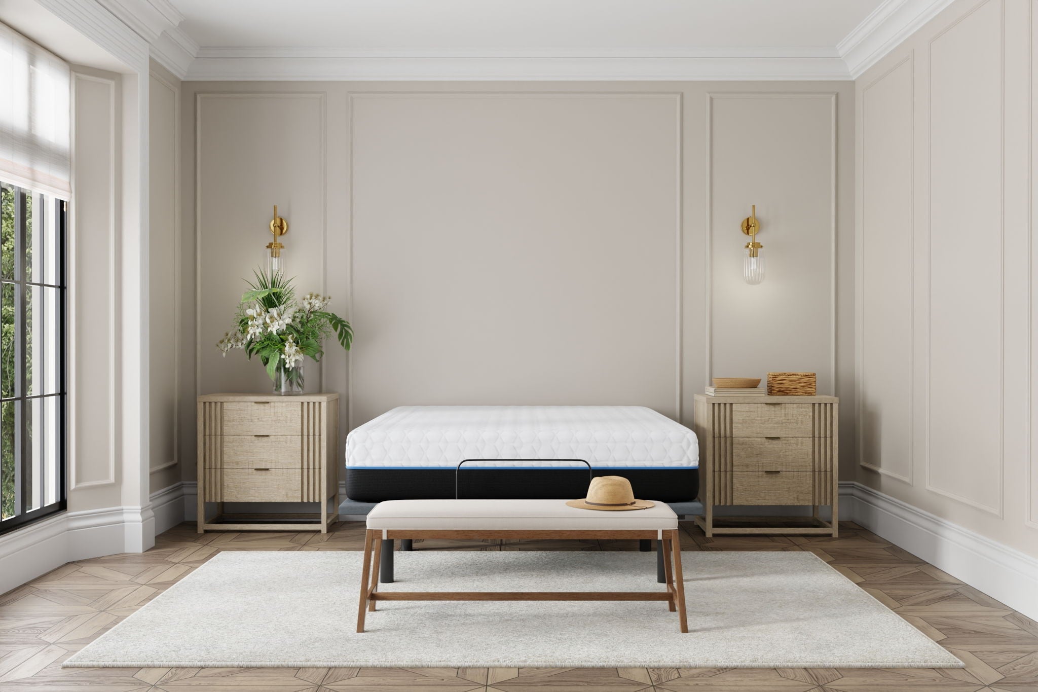 Copper Lux - 14" Plush Memory Foam Mattress With Phase Change Cooling Fabric