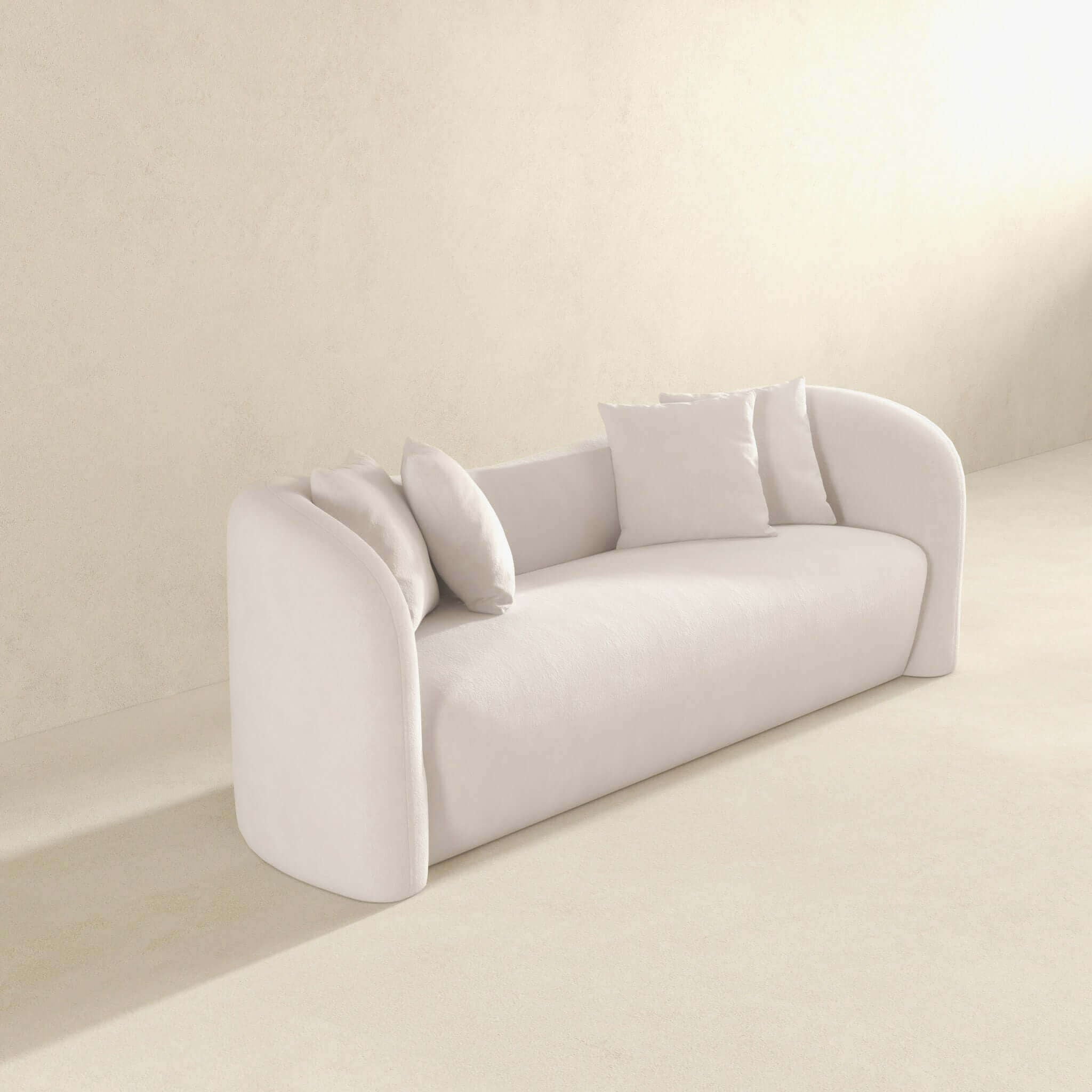 Mason - Mid Century Modern Luxury Tight Back Curvy Couch