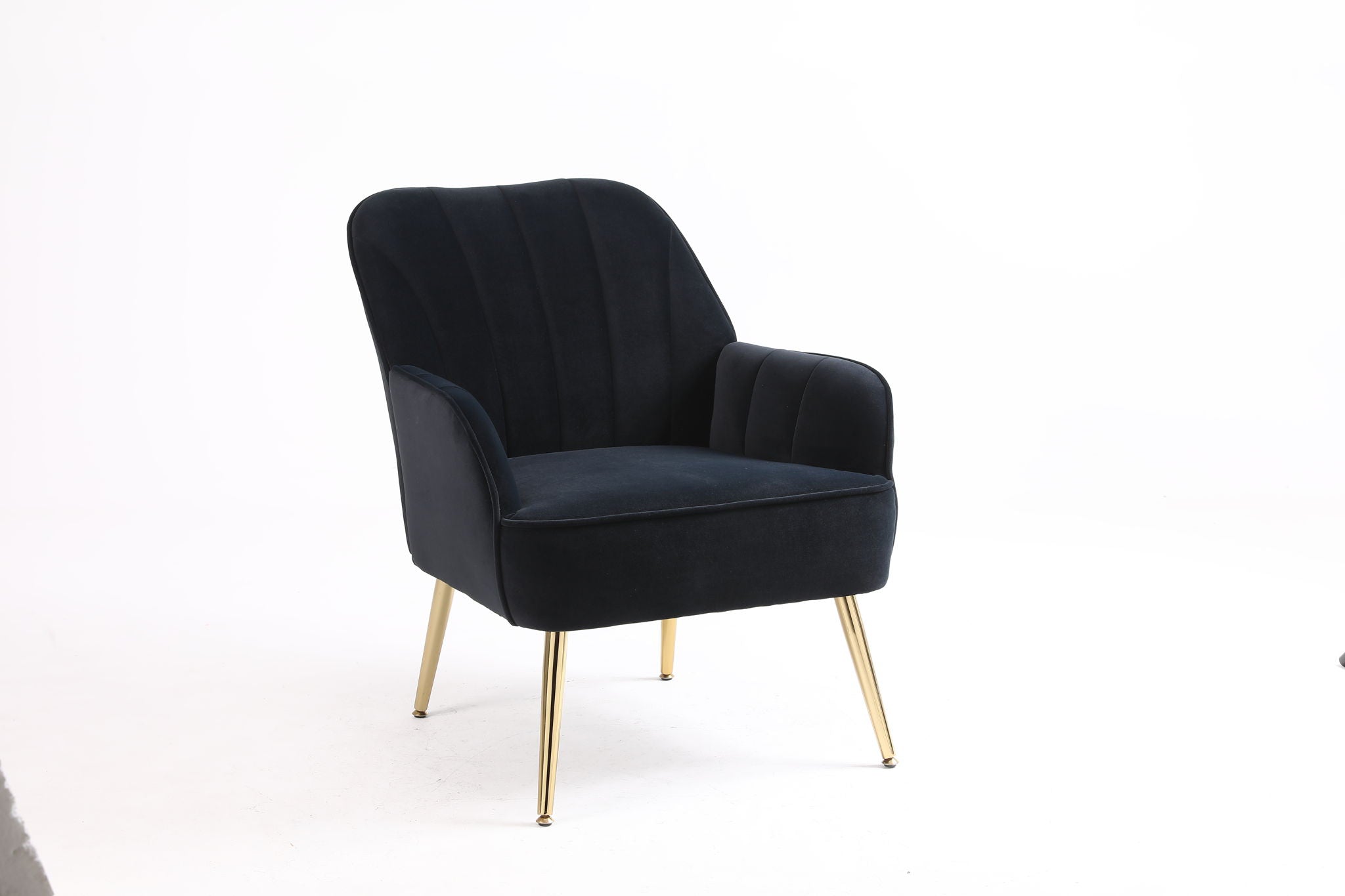 Modern Mid-Century Chair Tufted Sherpa Armchair For Living Room Bedroom Office
