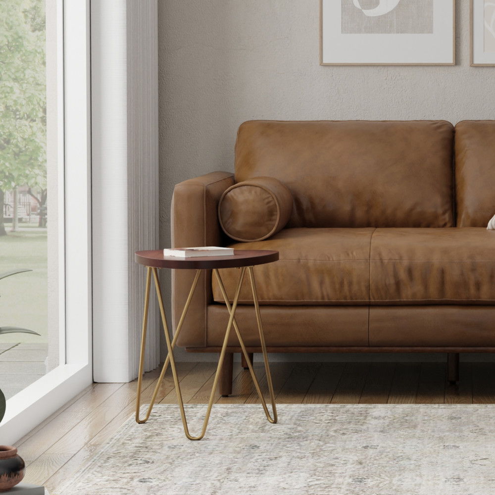 Patrice - Handcrafted Metal And Wood Accent Table